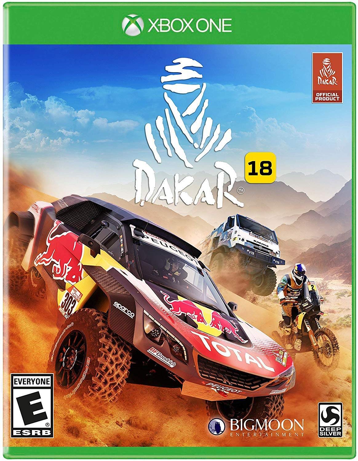 PRODUCT DETAILS 【商品情報】・商品名：Dakar 18 - Xbox One・対応機種：Xbox One／Xbox Series X・仕様：北米版・言語：英語【コンディション】・新品・海外直輸入品です。・パッケージに輸送によるスレ・小傷がある場合があります。 ■ 日本国内のXbox本体でプレイいただけます Xbox One／Xbox Series X のディスクはリージョンフリーのため、北米版のソフトも日本国内で購入された本体でそのままプレイいただけます。対応本体：Xbox One／Xbox One S／Xbox One X／Xbox Series X ■ 北米版ゲームについてのご注意（必ずお読みください） ・ゲーム内の表示および音声は英語です。日本語には対応しておりません。・Xbox Series S はディスクドライブを搭載していないため、本商品はプレイできません。・追加コンテンツ（DLC）やオンライン機能のご利用には、北米（海外）のMicrosoftアカウントが必要となる場合があります。・パッケージ・取扱説明書はすべて英語表記です。・海外版であること、およびお手持ちの本体で使用できないことを理由とした返品・交換はお受けできません。 ■ ご注意 ・掲載画像は実物に近い色味になるよう調整しておりますが、ご利用の環境により差異が生じる場合があります。・複数店舗で在庫を共有しているため、ご注文後に在庫切れとなる場合がございます。・海外倉庫からのお取り寄せのため、発送までに数日〜2〜3週間程度かかる場合があります。 ■ 納期についてお届けの目安を必ずご確認ください。 ご注意 海外からの輸入品となります。海外輸送のため、外箱に軽微なスレ等がある場合がございますが、商品本体には影響ございません。 ※在庫状況は仕入先の在庫情報をもとに出来る限り正確に表示しておりますが、取寄せ商品のため、タイミングによりご注文後に欠品・キャンセルとなる場合がございます。