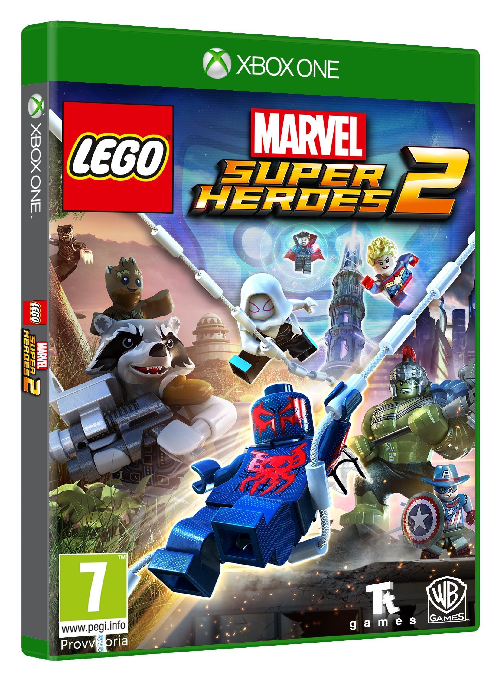 PRODUCT DETAILS 【商品情報】・商品名：Xbox One Lego Marvel Super Heroes 2・対応機種：Xbox One／Xbox Series X・仕様：北米版・言語：英語【コンディション】・新品・海外直輸入品です。・パッケージに輸送によるスレ・小傷がある場合があります。 ■ 日本国内のXbox本体でプレイいただけます Xbox One／Xbox Series X のディスクはリージョンフリーのため、北米版のソフトも日本国内で購入された本体でそのままプレイいただけます。対応本体：Xbox One／Xbox One S／Xbox One X／Xbox Series X ■ 北米版ゲームについてのご注意（必ずお読みください） ・ゲーム内の表示および音声は英語です。日本語には対応しておりません。・Xbox Series S はディスクドライブを搭載していないため、本商品はプレイできません。・追加コンテンツ（DLC）やオンライン機能のご利用には、北米（海外）のMicrosoftアカウントが必要となる場合があります。・パッケージ・取扱説明書はすべて英語表記です。・海外版であること、およびお手持ちの本体で使用できないことを理由とした返品・交換はお受けできません。 ■ ご注意 ・掲載画像は実物に近い色味になるよう調整しておりますが、ご利用の環境により差異が生じる場合があります。・複数店舗で在庫を共有しているため、ご注文後に在庫切れとなる場合がございます。・海外倉庫からのお取り寄せのため、発送までに数日〜2〜3週間程度かかる場合があります。 ■ 納期についてお届けの目安を必ずご確認ください。 ご注意 海外からの輸入品となります。海外輸送のため、外箱に軽微なスレ等がある場合がございますが、商品本体には影響ございません。 ※在庫状況は仕入先の在庫情報をもとに出来る限り正確に表示しておりますが、取寄せ商品のため、タイミングによりご注文後に欠品・キャンセルとなる場合がございます。