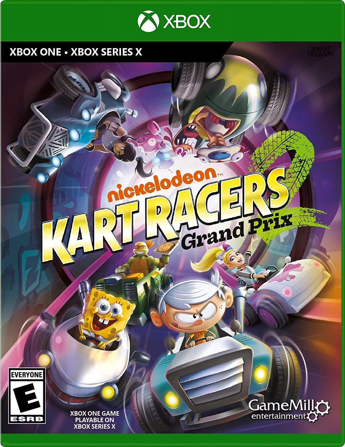 PRODUCT DETAILS 【商品情報】・商品名：Nickelodeon Kart Racers 2: Grand Prix - Xbox One Standard Edition・対応機種：Xbox One／Xbox Series X・仕様：北米版・言語：英語【コンディション】・新品・海外直輸入品です。・パッケージに輸送によるスレ・小傷がある場合があります。 ■ 日本国内のXbox本体でプレイいただけます Xbox One／Xbox Series X のディスクはリージョンフリーのため、北米版のソフトも日本国内で購入された本体でそのままプレイいただけます。対応本体：Xbox One／Xbox One S／Xbox One X／Xbox Series X ■ 北米版ゲームについてのご注意（必ずお読みください） ・ゲーム内の表示および音声は英語です。日本語には対応しておりません。・Xbox Series S はディスクドライブを搭載していないため、本商品はプレイできません。・追加コンテンツ（DLC）やオンライン機能のご利用には、北米（海外）のMicrosoftアカウントが必要となる場合があります。・パッケージ・取扱説明書はすべて英語表記です。・海外版であること、およびお手持ちの本体で使用できないことを理由とした返品・交換はお受けできません。 ■ ご注意 ・掲載画像は実物に近い色味になるよう調整しておりますが、ご利用の環境により差異が生じる場合があります。・複数店舗で在庫を共有しているため、ご注文後に在庫切れとなる場合がございます。・海外倉庫からのお取り寄せのため、発送までに数日〜2〜3週間程度かかる場合があります。 ■ 納期についてお届けの目安を必ずご確認ください。 ご注意 海外からの輸入品となります。海外輸送のため、外箱に軽微なスレ等がある場合がございますが、商品本体には影響ございません。 ※在庫状況は仕入先の在庫情報をもとに出来る限り正確に表示しておりますが、取寄せ商品のため、タイミングによりご注文後に欠品・キャンセルとなる場合がございます。