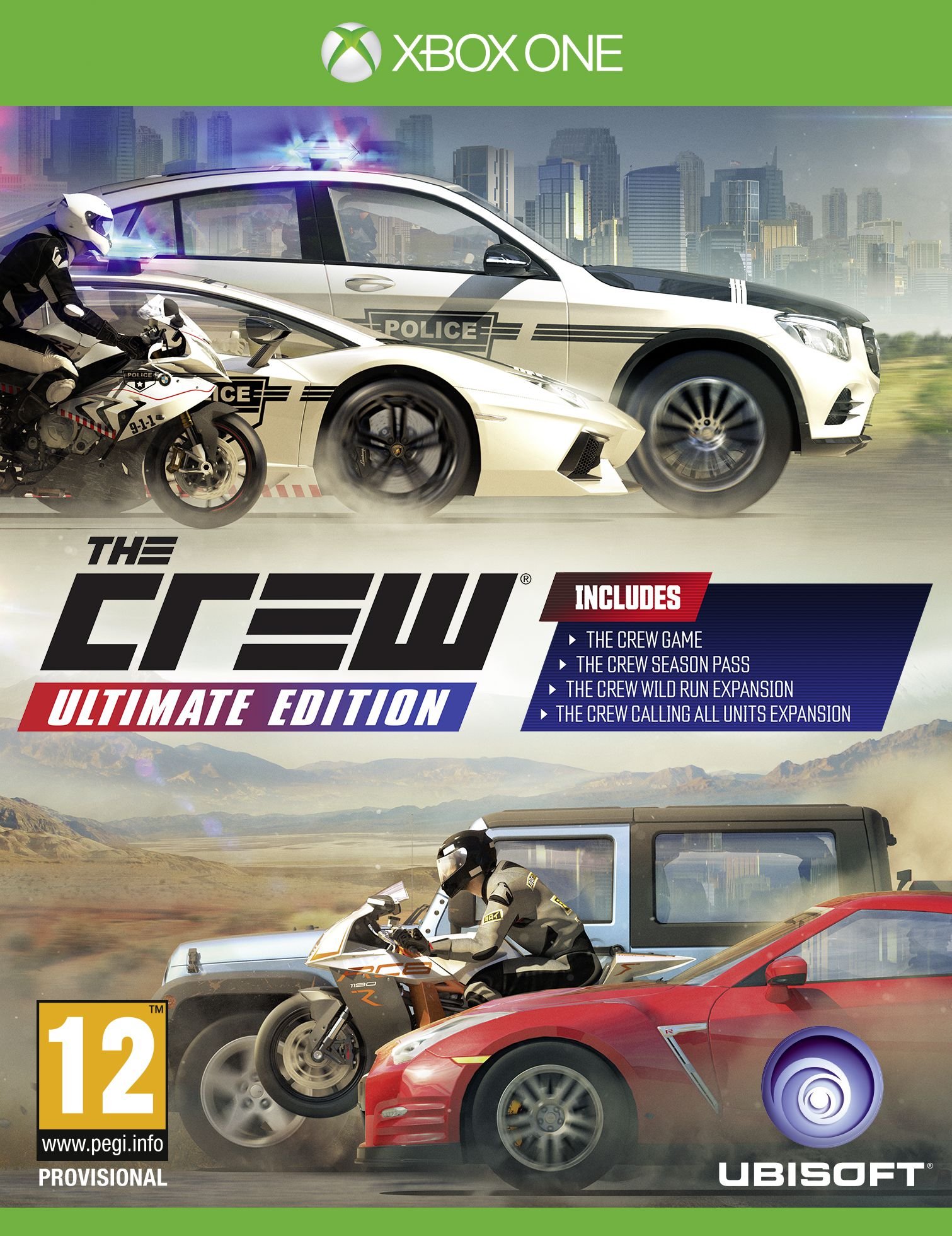PRODUCT DETAILS 【商品情報】・商品名：The Crew Ultimate Edition Greatest Hits (Xbox One)・対応機種：Xbox One／Xbox Series X・仕様：北米版・言語：英語【コンディション】・新品・海外直輸入品です。・パッケージに輸送によるスレ・小傷がある場合があります。 ■ 日本国内のXbox本体でプレイいただけます Xbox One／Xbox Series X のディスクはリージョンフリーのため、北米版のソフトも日本国内で購入された本体でそのままプレイいただけます。対応本体：Xbox One／Xbox One S／Xbox One X／Xbox Series X ■ 北米版ゲームについてのご注意（必ずお読みください） ・ゲーム内の表示および音声は英語です。日本語には対応しておりません。・Xbox Series S はディスクドライブを搭載していないため、本商品はプレイできません。・追加コンテンツ（DLC）やオンライン機能のご利用には、北米（海外）のMicrosoftアカウントが必要となる場合があります。・パッケージ・取扱説明書はすべて英語表記です。・海外版であること、およびお手持ちの本体で使用できないことを理由とした返品・交換はお受けできません。 ■ ご注意 ・掲載画像は実物に近い色味になるよう調整しておりますが、ご利用の環境により差異が生じる場合があります。・複数店舗で在庫を共有しているため、ご注文後に在庫切れとなる場合がございます。・海外倉庫からのお取り寄せのため、発送までに数日〜2〜3週間程度かかる場合があります。 ■ 納期についてお届けの目安を必ずご確認ください。 ご注意 海外からの輸入品となります。海外輸送のため、外箱に軽微なスレ等がある場合がございますが、商品本体には影響ございません。 ※在庫状況は仕入先の在庫情報をもとに出来る限り正確に表示しておりますが、取寄せ商品のため、タイミングによりご注文後に欠品・キャンセルとなる場合がございます。