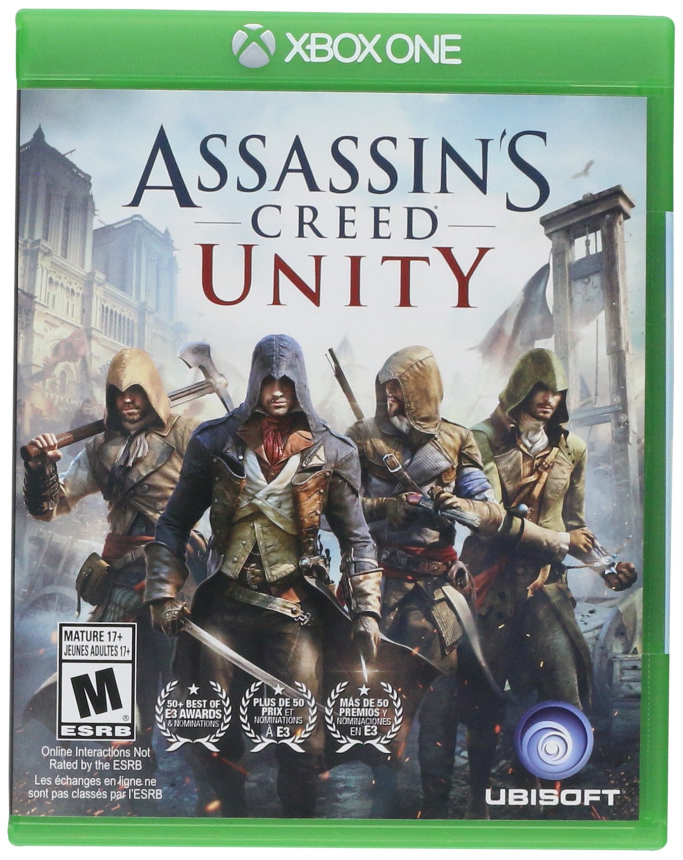 PRODUCT DETAILS 【商品情報】・商品名：Assassin's Creed Unity Limited Edition Xbox One・対応機種：Xbox One／Xbox Series X・仕様：北米版・言語：英語【コンディション】・新品・海外直輸入品です。・パッケージに輸送によるスレ・小傷がある場合があります。 ■ 日本国内のXbox本体でプレイいただけます Xbox One／Xbox Series X のディスクはリージョンフリーのため、北米版のソフトも日本国内で購入された本体でそのままプレイいただけます。対応本体：Xbox One／Xbox One S／Xbox One X／Xbox Series X ■ 北米版ゲームについてのご注意（必ずお読みください） ・ゲーム内の表示および音声は英語です。日本語には対応しておりません。・Xbox Series S はディスクドライブを搭載していないため、本商品はプレイできません。・追加コンテンツ（DLC）やオンライン機能のご利用には、北米（海外）のMicrosoftアカウントが必要となる場合があります。・パッケージ・取扱説明書はすべて英語表記です。・海外版であること、およびお手持ちの本体で使用できないことを理由とした返品・交換はお受けできません。 ■ ご注意 ・掲載画像は実物に近い色味になるよう調整しておりますが、ご利用の環境により差異が生じる場合があります。・複数店舗で在庫を共有しているため、ご注文後に在庫切れとなる場合がございます。・海外倉庫からのお取り寄せのため、発送までに数日〜2〜3週間程度かかる場合があります。 ■ 納期についてお届けの目安を必ずご確認ください。 ご注意 海外からの輸入品となります。海外輸送のため、外箱に軽微なスレ等がある場合がございますが、商品本体には影響ございません。 ※在庫状況は仕入先の在庫情報をもとに出来る限り正確に表示しておりますが、取寄せ商品のため、タイミングによりご注文後に欠品・キャンセルとなる場合がございます。