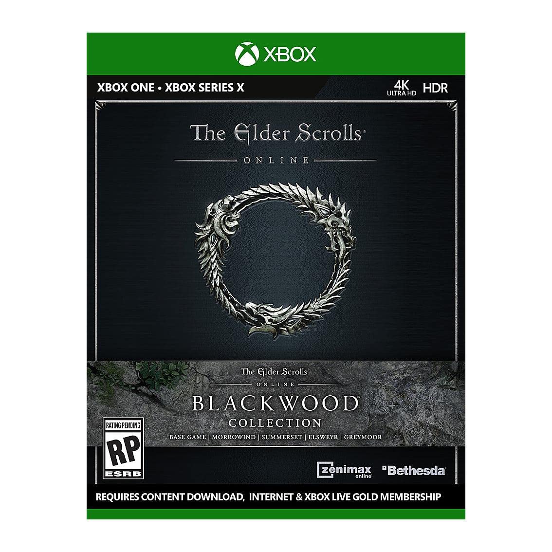 PRODUCT DETAILS 【商品情報】・商品名：Elder Scrolls Online Collection: Blackwood for Xbox One & Xbox Series X・対応機種：Xbox One／Xbox Series X・仕様：北米版・言語：英語【コンディション】・新品・海外直輸入品です。・パッケージに輸送によるスレ・小傷がある場合があります。 ■ 日本国内のXbox本体でプレイいただけます Xbox One／Xbox Series X のディスクはリージョンフリーのため、北米版のソフトも日本国内で購入された本体でそのままプレイいただけます。対応本体：Xbox One／Xbox One S／Xbox One X／Xbox Series X ■ 北米版ゲームについてのご注意（必ずお読みください） ・ゲーム内の表示および音声は英語です。日本語には対応しておりません。・Xbox Series S はディスクドライブを搭載していないため、本商品はプレイできません。・追加コンテンツ（DLC）やオンライン機能のご利用には、北米（海外）のMicrosoftアカウントが必要となる場合があります。・パッケージ・取扱説明書はすべて英語表記です。・海外版であること、およびお手持ちの本体で使用できないことを理由とした返品・交換はお受けできません。 ■ ご注意 ・掲載画像は実物に近い色味になるよう調整しておりますが、ご利用の環境により差異が生じる場合があります。・複数店舗で在庫を共有しているため、ご注文後に在庫切れとなる場合がございます。・海外倉庫からのお取り寄せのため、発送までに数日〜2〜3週間程度かかる場合があります。 ■ 納期についてお届けの目安を必ずご確認ください。 ご注意 海外からの輸入品となります。海外輸送のため、外箱に軽微なスレ等がある場合がございますが、商品本体には影響ございません。 ※在庫状況は仕入先の在庫情報をもとに出来る限り正確に表示しておりますが、取寄せ商品のため、タイミングによりご注文後に欠品・キャンセルとなる場合がございます。