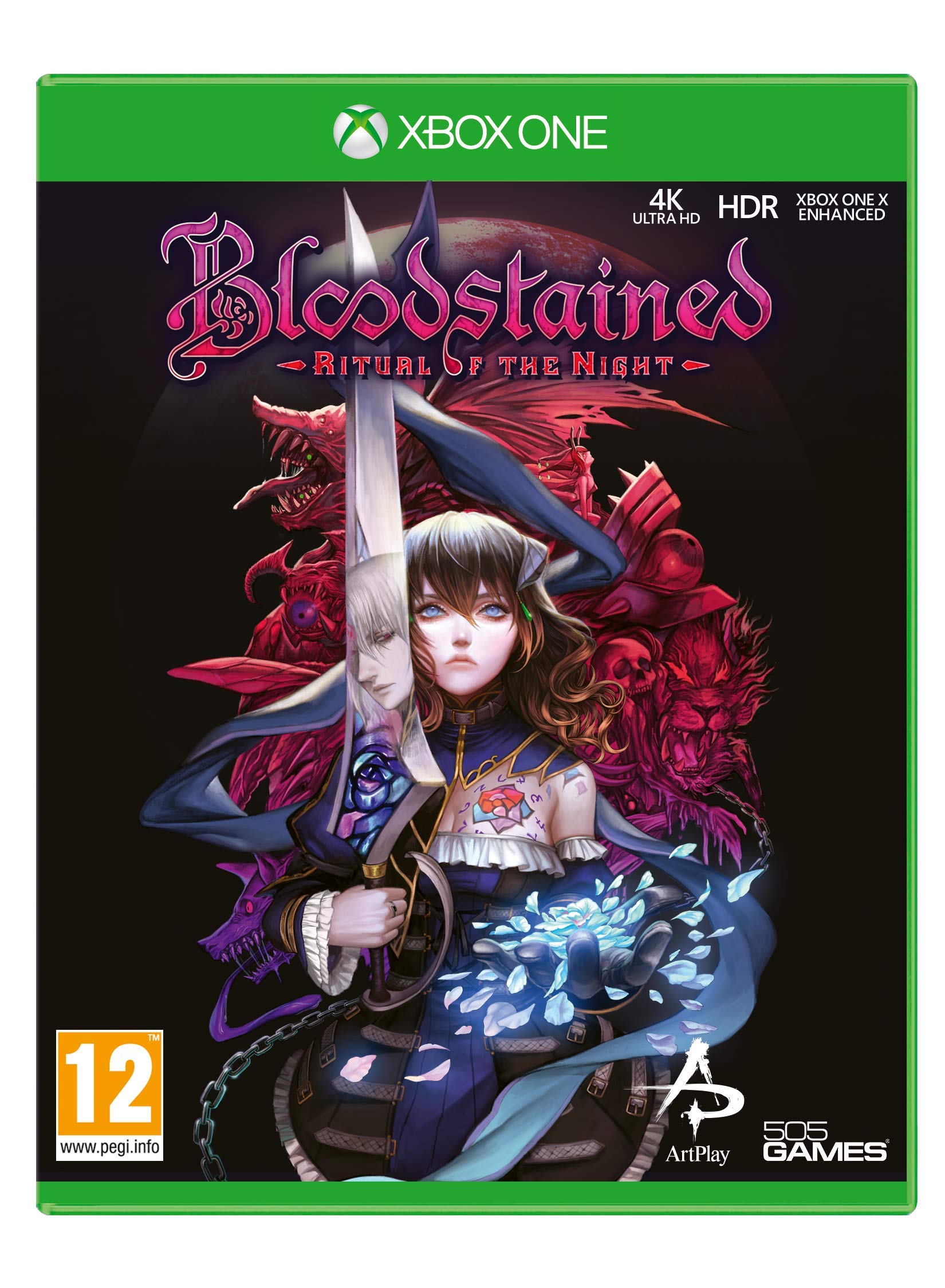 PRODUCT DETAILS 【商品情報】・商品名：Bloodstained - Ritual of The Night・対応機種：Xbox One／Xbox Series X・仕様：北米版・言語：英語【コンディション】・新品・海外直輸入品です。・パッケージに輸送によるスレ・小傷がある場合があります。 ■ 日本国内のXbox本体でプレイいただけます Xbox One／Xbox Series X のディスクはリージョンフリーのため、北米版のソフトも日本国内で購入された本体でそのままプレイいただけます。対応本体：Xbox One／Xbox One S／Xbox One X／Xbox Series X ■ 北米版ゲームについてのご注意（必ずお読みください） ・ゲーム内の表示および音声は英語です。日本語には対応しておりません。・Xbox Series S はディスクドライブを搭載していないため、本商品はプレイできません。・追加コンテンツ（DLC）やオンライン機能のご利用には、北米（海外）のMicrosoftアカウントが必要となる場合があります。・パッケージ・取扱説明書はすべて英語表記です。・海外版であること、およびお手持ちの本体で使用できないことを理由とした返品・交換はお受けできません。 ■ ご注意 ・掲載画像は実物に近い色味になるよう調整しておりますが、ご利用の環境により差異が生じる場合があります。・複数店舗で在庫を共有しているため、ご注文後に在庫切れとなる場合がございます。・海外倉庫からのお取り寄せのため、発送までに数日〜2〜3週間程度かかる場合があります。 ■ 納期についてお届けの目安を必ずご確認ください。 ご注意 海外からの輸入品となります。海外輸送のため、外箱に軽微なスレ等がある場合がございますが、商品本体には影響ございません。 ※在庫状況は仕入先の在庫情報をもとに出来る限り正確に表示しておりますが、取寄せ商品のため、タイミングによりご注文後に欠品・キャンセルとなる場合がございます。