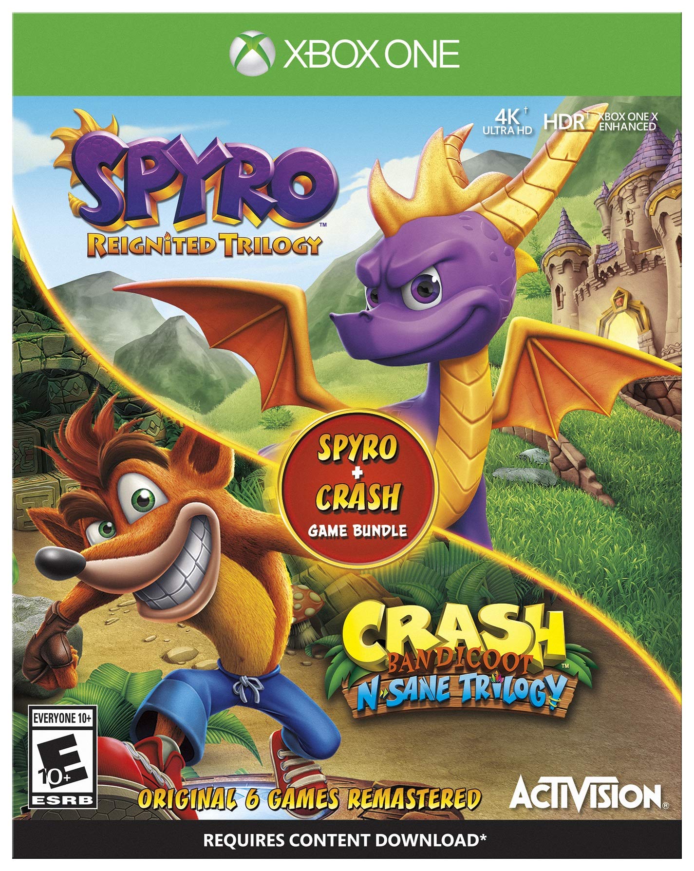 Spyro Crash Remastered Bundle - Xbox One 北米版 Xbox エックスボックス 海外版ソフト