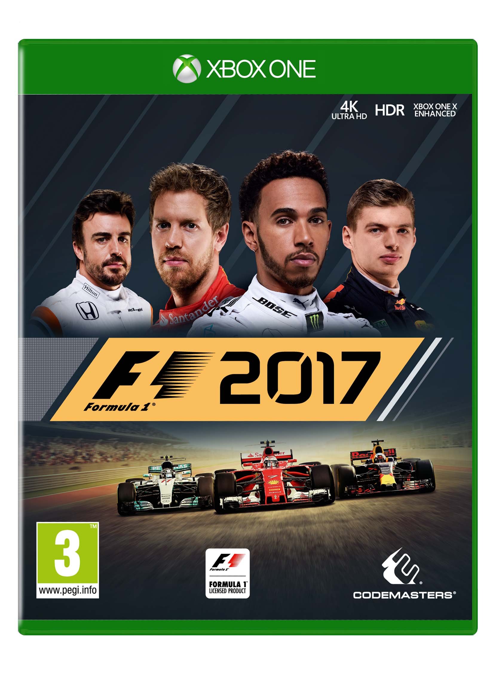 PRODUCT DETAILS 【商品情報】・商品名：F1 2017 (Xbox One)・対応機種：Xbox One／Xbox Series X・仕様：北米版・言語：英語【コンディション】・新品・海外直輸入品です。・パッケージに輸送によるスレ・小傷がある場合があります。 ■ 日本国内のXbox本体でプレイいただけます Xbox One／Xbox Series X のディスクはリージョンフリーのため、北米版のソフトも日本国内で購入された本体でそのままプレイいただけます。対応本体：Xbox One／Xbox One S／Xbox One X／Xbox Series X ■ 北米版ゲームについてのご注意（必ずお読みください） ・ゲーム内の表示および音声は英語です。日本語には対応しておりません。・Xbox Series S はディスクドライブを搭載していないため、本商品はプレイできません。・追加コンテンツ（DLC）やオンライン機能のご利用には、北米（海外）のMicrosoftアカウントが必要となる場合があります。・パッケージ・取扱説明書はすべて英語表記です。・海外版であること、およびお手持ちの本体で使用できないことを理由とした返品・交換はお受けできません。 ■ ご注意 ・掲載画像は実物に近い色味になるよう調整しておりますが、ご利用の環境により差異が生じる場合があります。・複数店舗で在庫を共有しているため、ご注文後に在庫切れとなる場合がございます。・海外倉庫からのお取り寄せのため、発送までに数日〜2〜3週間程度かかる場合があります。 ■ 納期についてお届けの目安を必ずご確認ください。 ご注意 海外からの輸入品となります。海外輸送のため、外箱に軽微なスレ等がある場合がございますが、商品本体には影響ございません。 ※在庫状況は仕入先の在庫情報をもとに出来る限り正確に表示しておりますが、取寄せ商品のため、タイミングによりご注文後に欠品・キャンセルとなる場合がございます。