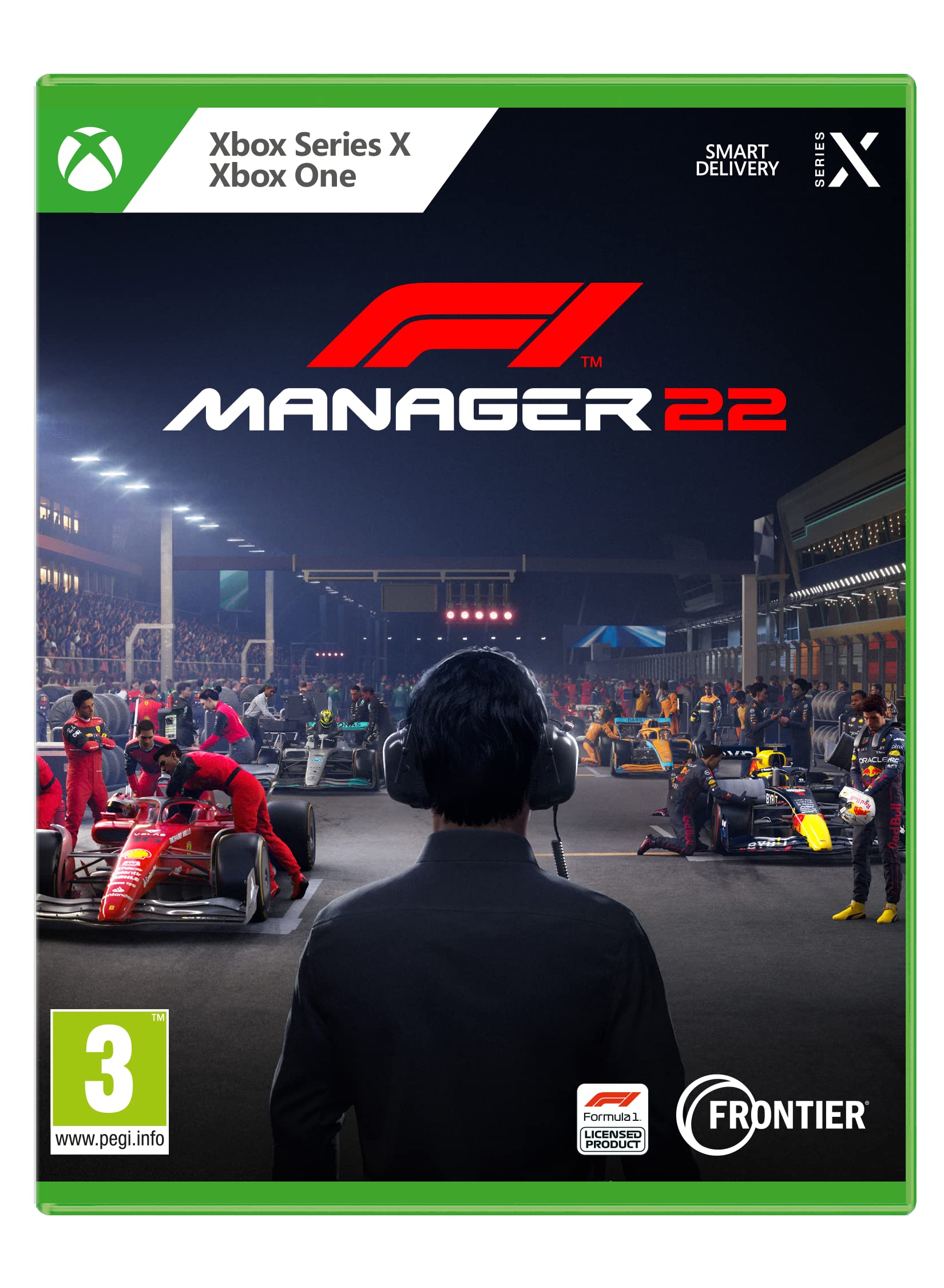 PRODUCT DETAILS 【商品情報】・商品名：F1 Manager 2022・対応機種：Xbox One／Xbox Series X・仕様：北米版・言語：英語【コンディション】・新品・海外直輸入品です。・パッケージに輸送によるスレ・小傷がある場合があります。 ■ 日本国内のXbox本体でプレイいただけます Xbox One／Xbox Series X のディスクはリージョンフリーのため、北米版のソフトも日本国内で購入された本体でそのままプレイいただけます。対応本体：Xbox One／Xbox One S／Xbox One X／Xbox Series X ■ 北米版ゲームについてのご注意（必ずお読みください） ・ゲーム内の表示および音声は英語です。日本語には対応しておりません。・Xbox Series S はディスクドライブを搭載していないため、本商品はプレイできません。・追加コンテンツ（DLC）やオンライン機能のご利用には、北米（海外）のMicrosoftアカウントが必要となる場合があります。・パッケージ・取扱説明書はすべて英語表記です。・海外版であること、およびお手持ちの本体で使用できないことを理由とした返品・交換はお受けできません。 ■ ご注意 ・掲載画像は実物に近い色味になるよう調整しておりますが、ご利用の環境により差異が生じる場合があります。・複数店舗で在庫を共有しているため、ご注文後に在庫切れとなる場合がございます。・海外倉庫からのお取り寄せのため、発送までに数日〜2〜3週間程度かかる場合があります。 ■ 納期についてお届けの目安を必ずご確認ください。 ご注意 海外からの輸入品となります。海外輸送のため、外箱に軽微なスレ等がある場合がございますが、商品本体には影響ございません。 ※在庫状況は仕入先の在庫情報をもとに出来る限り正確に表示しておりますが、取寄せ商品のため、タイミングによりご注文後に欠品・キャンセルとなる場合がございます。