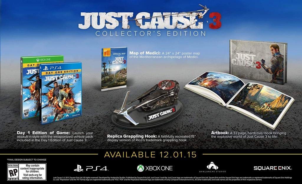 Just Cause 3 Collector's Edition - Xbox One 北米版 Xbox エックスボックス 海外版ソフト