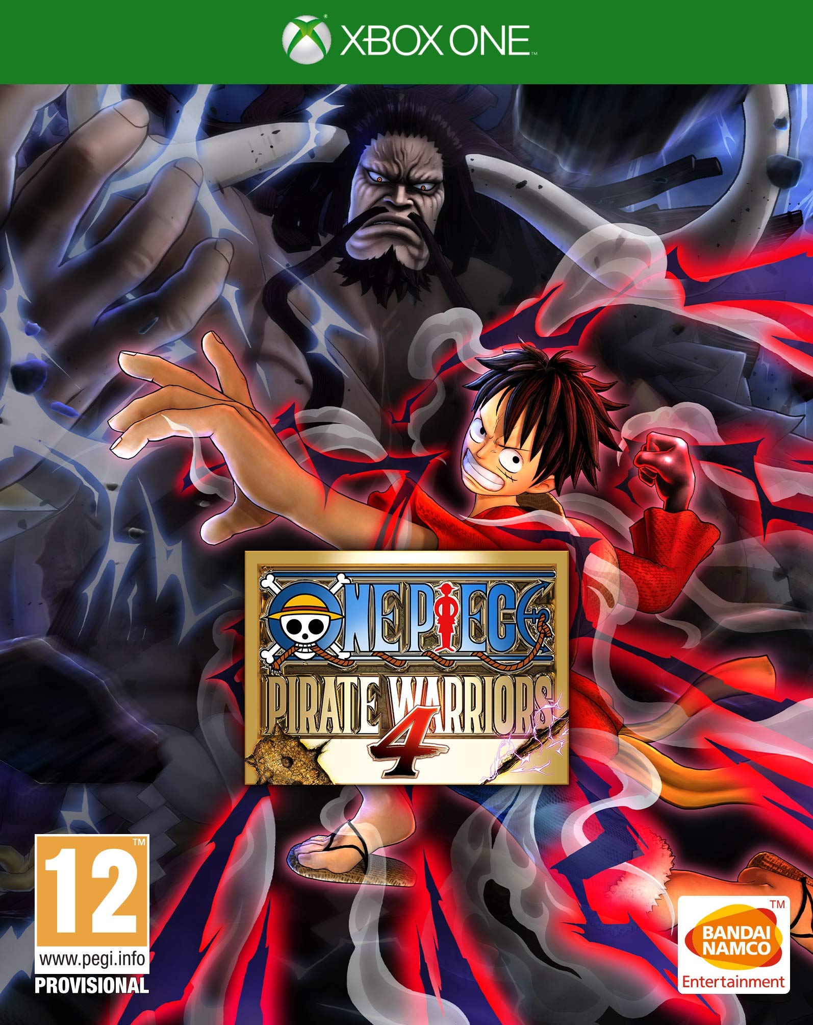 PRODUCT DETAILS 【商品情報】・商品名：One Piece: Pirate Warriors 4 - Xbox One・対応機種：Xbox One／Xbox Series X・仕様：北米版・言語：英語【コンディション】・新品・海外直輸入品です。・パッケージに輸送によるスレ・小傷がある場合があります。 ■ 日本国内のXbox本体でプレイいただけます Xbox One／Xbox Series X のディスクはリージョンフリーのため、北米版のソフトも日本国内で購入された本体でそのままプレイいただけます。対応本体：Xbox One／Xbox One S／Xbox One X／Xbox Series X ■ 北米版ゲームについてのご注意（必ずお読みください） ・ゲーム内の表示および音声は英語です。日本語には対応しておりません。・Xbox Series S はディスクドライブを搭載していないため、本商品はプレイできません。・追加コンテンツ（DLC）やオンライン機能のご利用には、北米（海外）のMicrosoftアカウントが必要となる場合があります。・パッケージ・取扱説明書はすべて英語表記です。・海外版であること、およびお手持ちの本体で使用できないことを理由とした返品・交換はお受けできません。 ■ ご注意 ・掲載画像は実物に近い色味になるよう調整しておりますが、ご利用の環境により差異が生じる場合があります。・複数店舗で在庫を共有しているため、ご注文後に在庫切れとなる場合がございます。・海外倉庫からのお取り寄せのため、発送までに数日〜2〜3週間程度かかる場合があります。 ■ 納期についてお届けの目安を必ずご確認ください。 ご注意 海外からの輸入品となります。海外輸送のため、外箱に軽微なスレ等がある場合がございますが、商品本体には影響ございません。 ※在庫状況は仕入先の在庫情報をもとに出来る限り正確に表示しておりますが、取寄せ商品のため、タイミングによりご注文後に欠品・キャンセルとなる場合がございます。