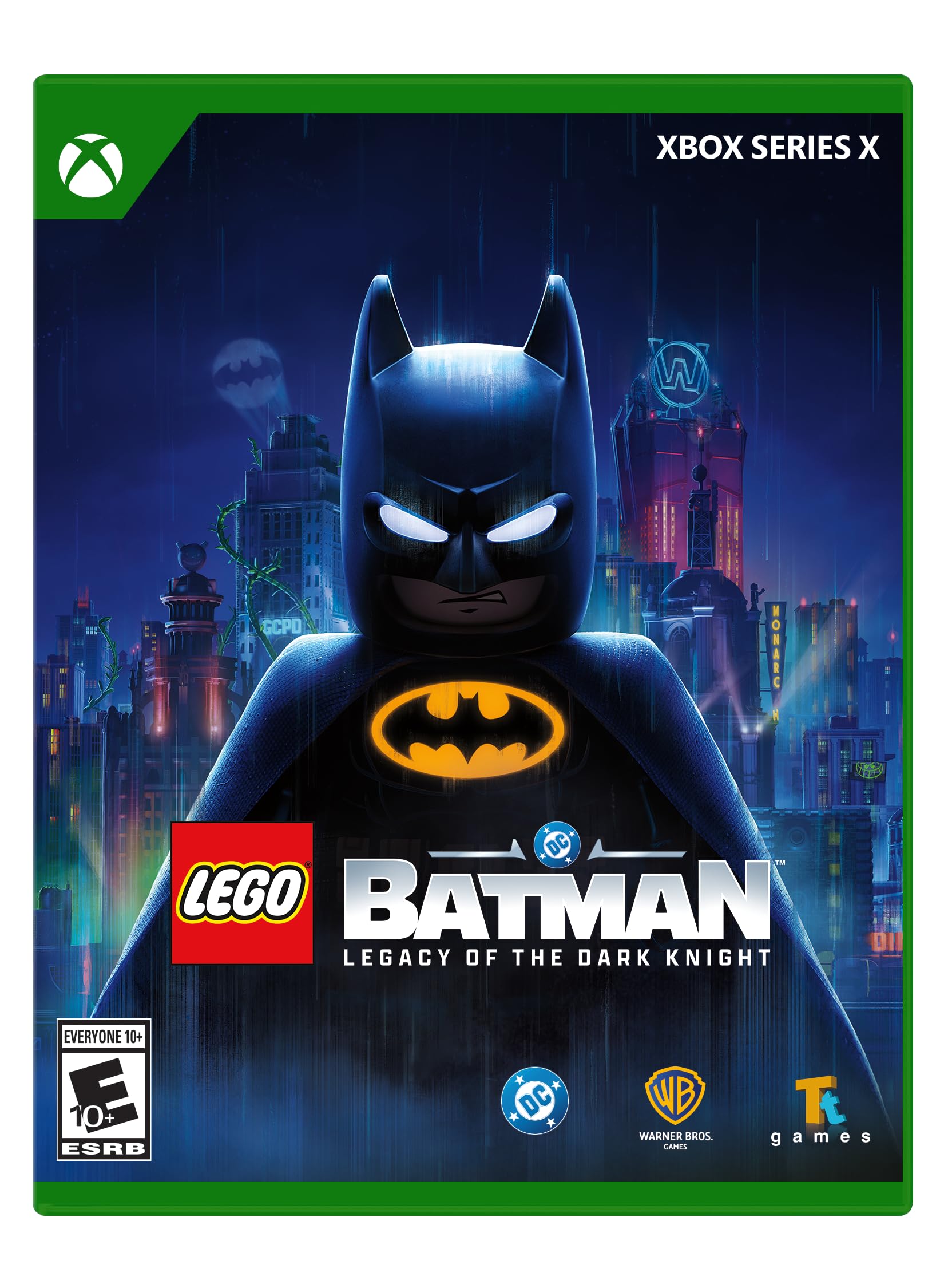 PRODUCT DETAILS 【商品情報】・商品名：LEGO Batman: Legacy of the Dark Knight - Xbox Series X・対応機種：Xbox Series X・仕様：北米版・言語：英語【コンディション】・新品・海外直輸入品です。・パッケージに輸送によるスレ・小傷がある場合があります。 ■ 日本国内のXbox本体でプレイいただけます Xbox Series X のディスクはリージョンフリーのため、北米版のソフトも日本国内で購入された本体でそのままプレイいただけます。対応本体：Xbox Series X ■ 北米版ゲームについてのご注意（必ずお読みください） ・ゲーム内の表示および音声は英語です。日本語には対応しておりません。・Xbox Series S はディスクドライブを搭載していないため、本商品はプレイできません。・追加コンテンツ（DLC）やオンライン機能のご利用には、北米（海外）のMicrosoftアカウントが必要となる場合があります。・パッケージ・取扱説明書はすべて英語表記です。・海外版であること、およびお手持ちの本体で使用できないことを理由とした返品・交換はお受けできません。 ■ ご注意 ・掲載画像は実物に近い色味になるよう調整しておりますが、ご利用の環境により差異が生じる場合があります。・複数店舗で在庫を共有しているため、ご注文後に在庫切れとなる場合がございます。・海外倉庫からのお取り寄せのため、発送までに数日〜2〜3週間程度かかる場合があります。 ■ 納期についてお届けの目安を必ずご確認ください。 ご注意 海外からの輸入品となります。海外輸送のため、外箱に軽微なスレ等がある場合がございますが、商品本体には影響ございません。 ※在庫状況は仕入先の在庫情報をもとに出来る限り正確に表示しておりますが、取寄せ商品のため、タイミングによりご注文後に欠品・キャンセルとなる場合がございます。