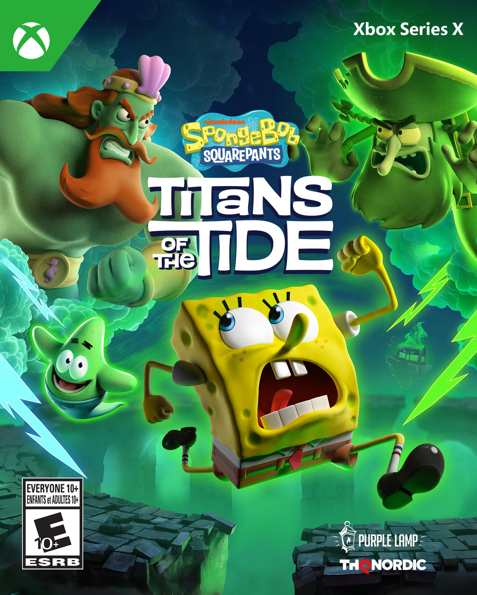 SpongeBob SquarePants: Titans of the Tide - Xbox Series X 北米版 Xbox Series X エックスボックス 海外版ソフト