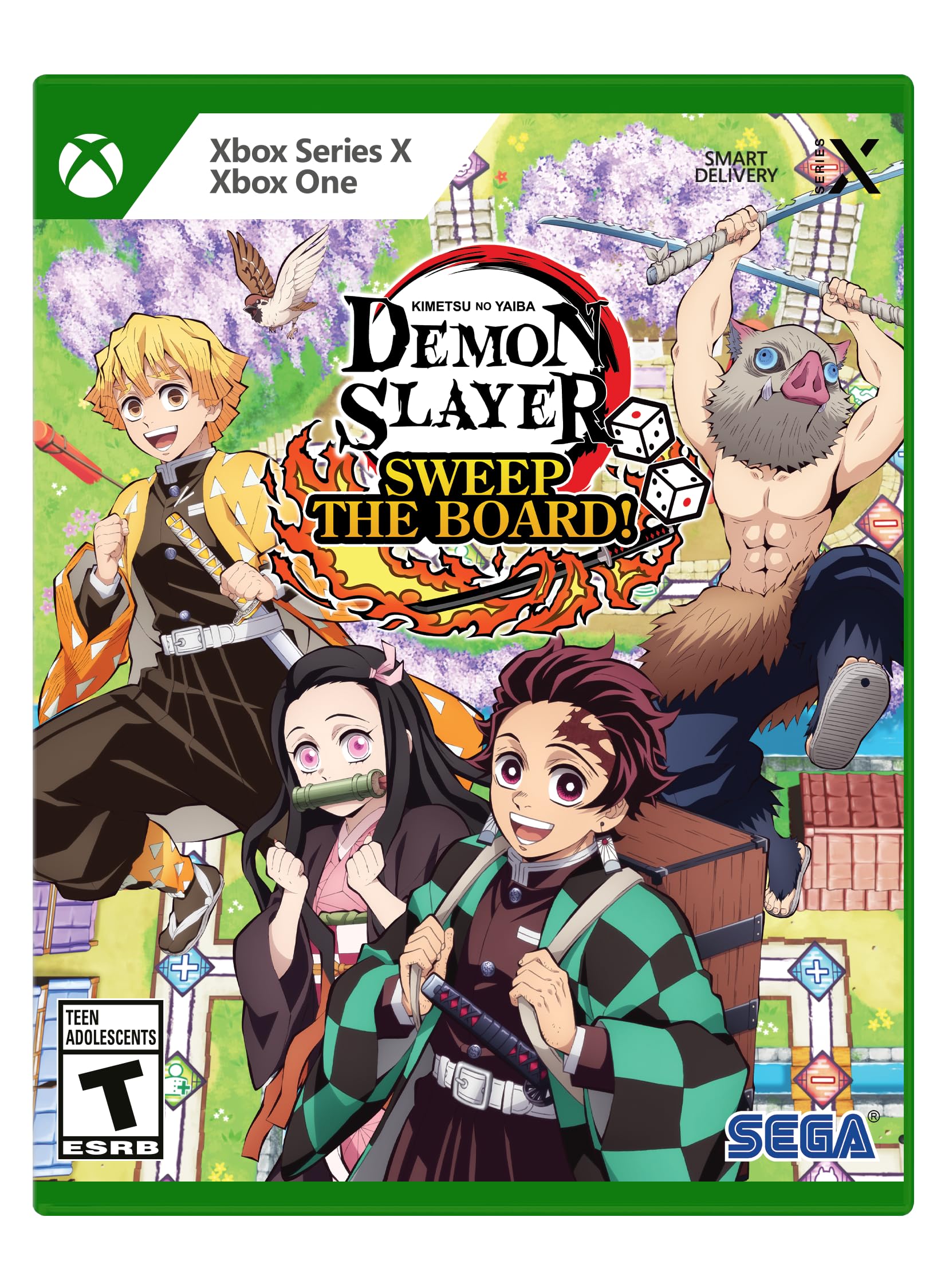 Demon Slayer -Kimetsu no Yaiba- Sweep the Board! - Xbox Series X 北米版 Xbox Series X エックスボックス 海外版ソフト