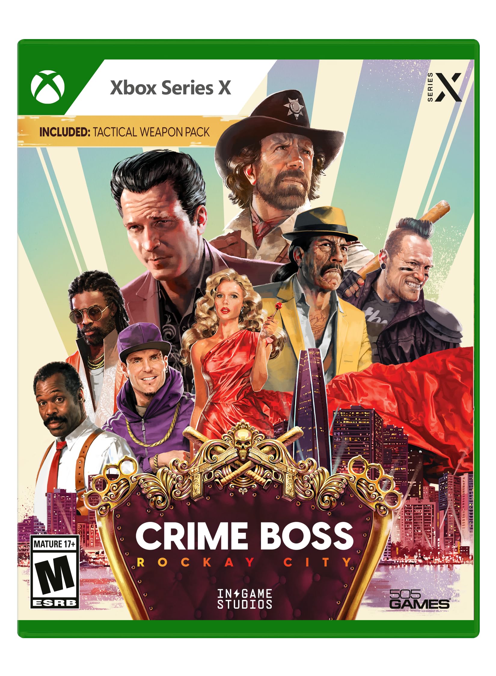 PRODUCT DETAILS 【商品情報】・商品名：Crime Boss: Rockay City - Xbox Series X・対応機種：Xbox Series X・仕様：北米版・言語：英語【コンディション】・新品・海外直輸入品です。・パッケージに輸送によるスレ・小傷がある場合があります。 ■ 日本国内のXbox本体でプレイいただけます Xbox Series X のディスクはリージョンフリーのため、北米版のソフトも日本国内で購入された本体でそのままプレイいただけます。対応本体：Xbox Series X ■ 北米版ゲームについてのご注意（必ずお読みください） ・ゲーム内の表示および音声は英語です。日本語には対応しておりません。・Xbox Series S はディスクドライブを搭載していないため、本商品はプレイできません。・追加コンテンツ（DLC）やオンライン機能のご利用には、北米（海外）のMicrosoftアカウントが必要となる場合があります。・パッケージ・取扱説明書はすべて英語表記です。・海外版であること、およびお手持ちの本体で使用できないことを理由とした返品・交換はお受けできません。 ■ ご注意 ・掲載画像は実物に近い色味になるよう調整しておりますが、ご利用の環境により差異が生じる場合があります。・複数店舗で在庫を共有しているため、ご注文後に在庫切れとなる場合がございます。・海外倉庫からのお取り寄せのため、発送までに数日〜2〜3週間程度かかる場合があります。 ■ 納期についてお届けの目安を必ずご確認ください。 ご注意 海外からの輸入品となります。海外輸送のため、外箱に軽微なスレ等がある場合がございますが、商品本体には影響ございません。 ※在庫状況は仕入先の在庫情報をもとに出来る限り正確に表示しておりますが、取寄せ商品のため、タイミングによりご注文後に欠品・キャンセルとなる場合がございます。