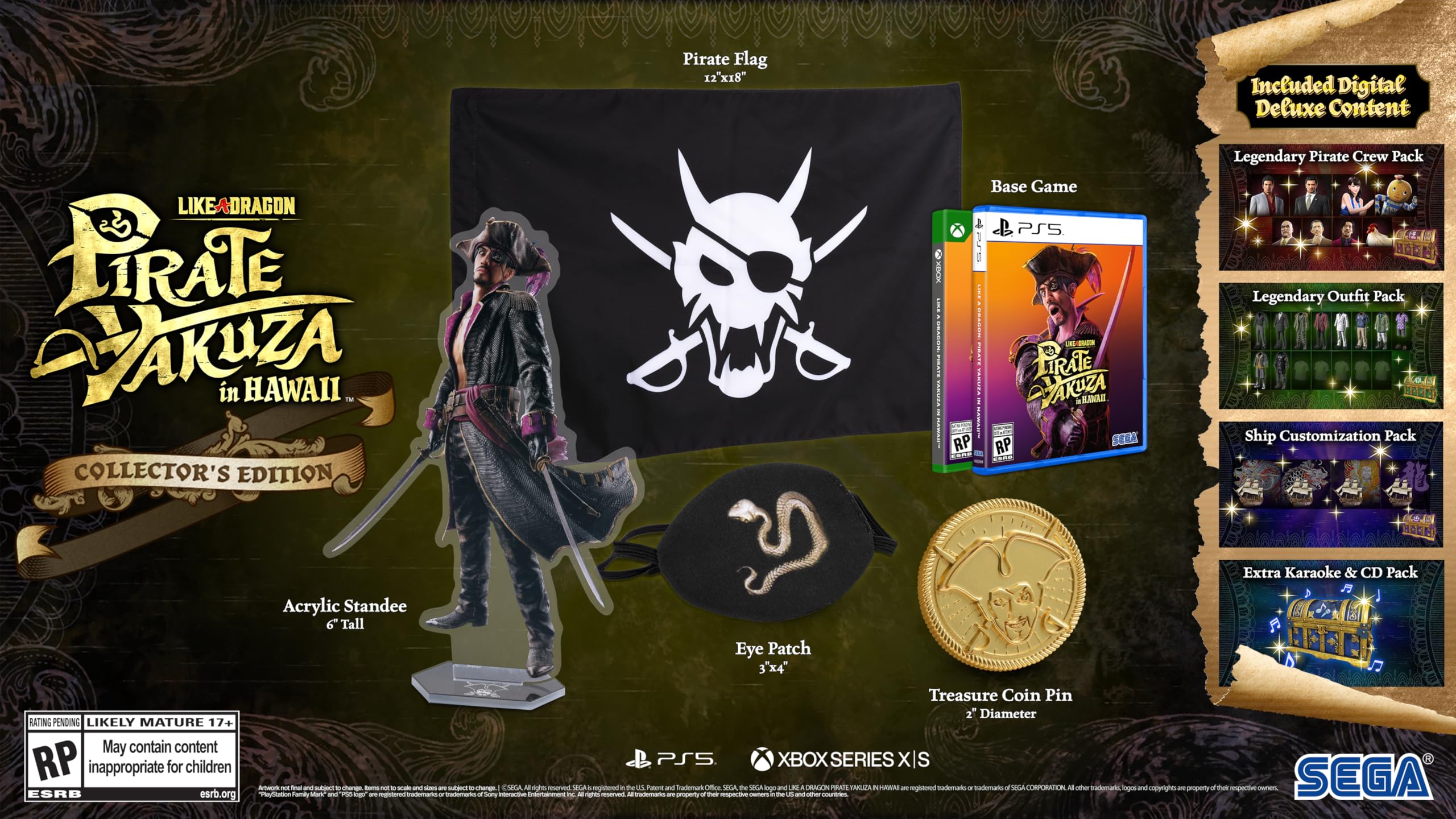 Like a Dragon: Pirate Yakuza in Hawaii: Collector's Edition - Xbox Series X 北米版 Xbox Series X エックスボックス 海外版ソフト