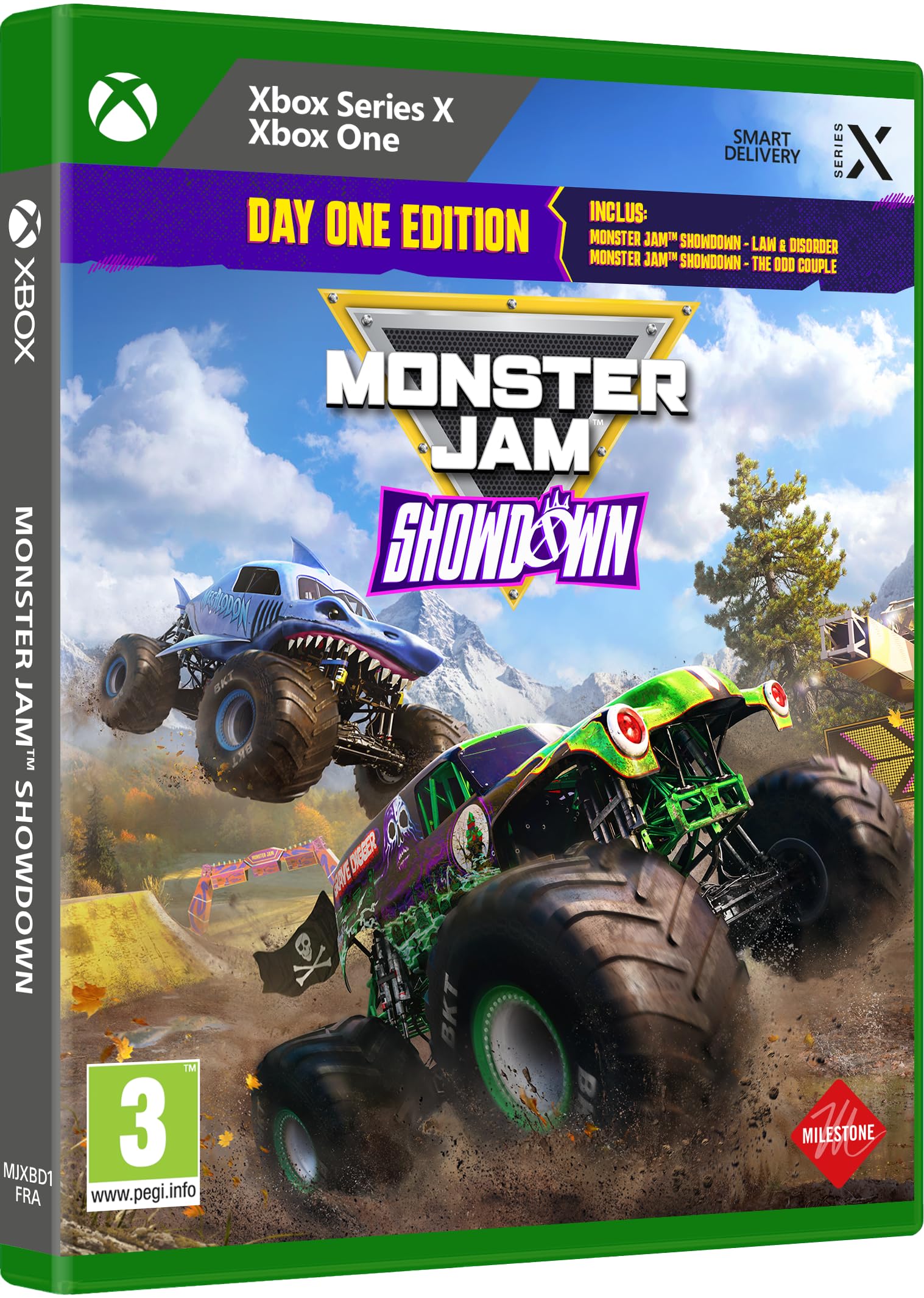 Monster Jam Showdown Game for Xbox Series X and Xbox One - Edition of the First D 北米版 Xbox Series X エックスボックス 海外版ソフト