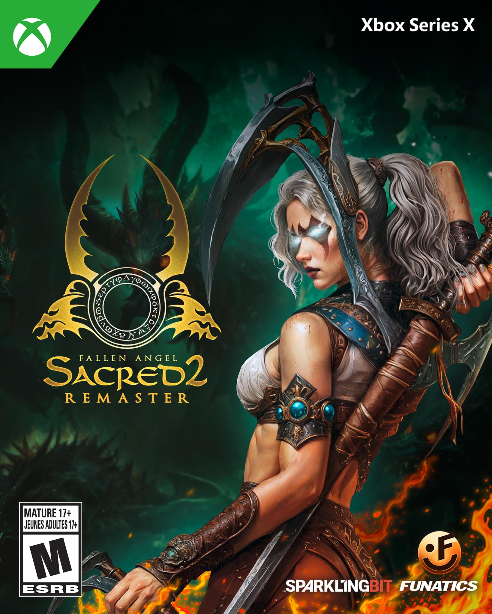 PRODUCT DETAILS 【商品情報】・商品名：Sacred 2: Remaster - Xbox Series X (Amazon Exclusive)・対応機種：Xbox Series X・仕様：北米版・言語：英語【コンディション】・新品・海外直輸入品です。・パッケージに輸送によるスレ・小傷がある場合があります。 ■ 日本国内のXbox本体でプレイいただけます Xbox Series X のディスクはリージョンフリーのため、北米版のソフトも日本国内で購入された本体でそのままプレイいただけます。対応本体：Xbox Series X ■ 北米版ゲームについてのご注意（必ずお読みください） ・ゲーム内の表示および音声は英語です。日本語には対応しておりません。・Xbox Series S はディスクドライブを搭載していないため、本商品はプレイできません。・追加コンテンツ（DLC）やオンライン機能のご利用には、北米（海外）のMicrosoftアカウントが必要となる場合があります。・パッケージ・取扱説明書はすべて英語表記です。・海外版であること、およびお手持ちの本体で使用できないことを理由とした返品・交換はお受けできません。 ■ ご注意 ・掲載画像は実物に近い色味になるよう調整しておりますが、ご利用の環境により差異が生じる場合があります。・複数店舗で在庫を共有しているため、ご注文後に在庫切れとなる場合がございます。・海外倉庫からのお取り寄せのため、発送までに数日〜2〜3週間程度かかる場合があります。 ■ 納期についてお届けの目安を必ずご確認ください。 ご注意 海外からの輸入品となります。海外輸送のため、外箱に軽微なスレ等がある場合がございますが、商品本体には影響ございません。 ※在庫状況は仕入先の在庫情報をもとに出来る限り正確に表示しておりますが、取寄せ商品のため、タイミングによりご注文後に欠品・キャンセルとなる場合がございます。