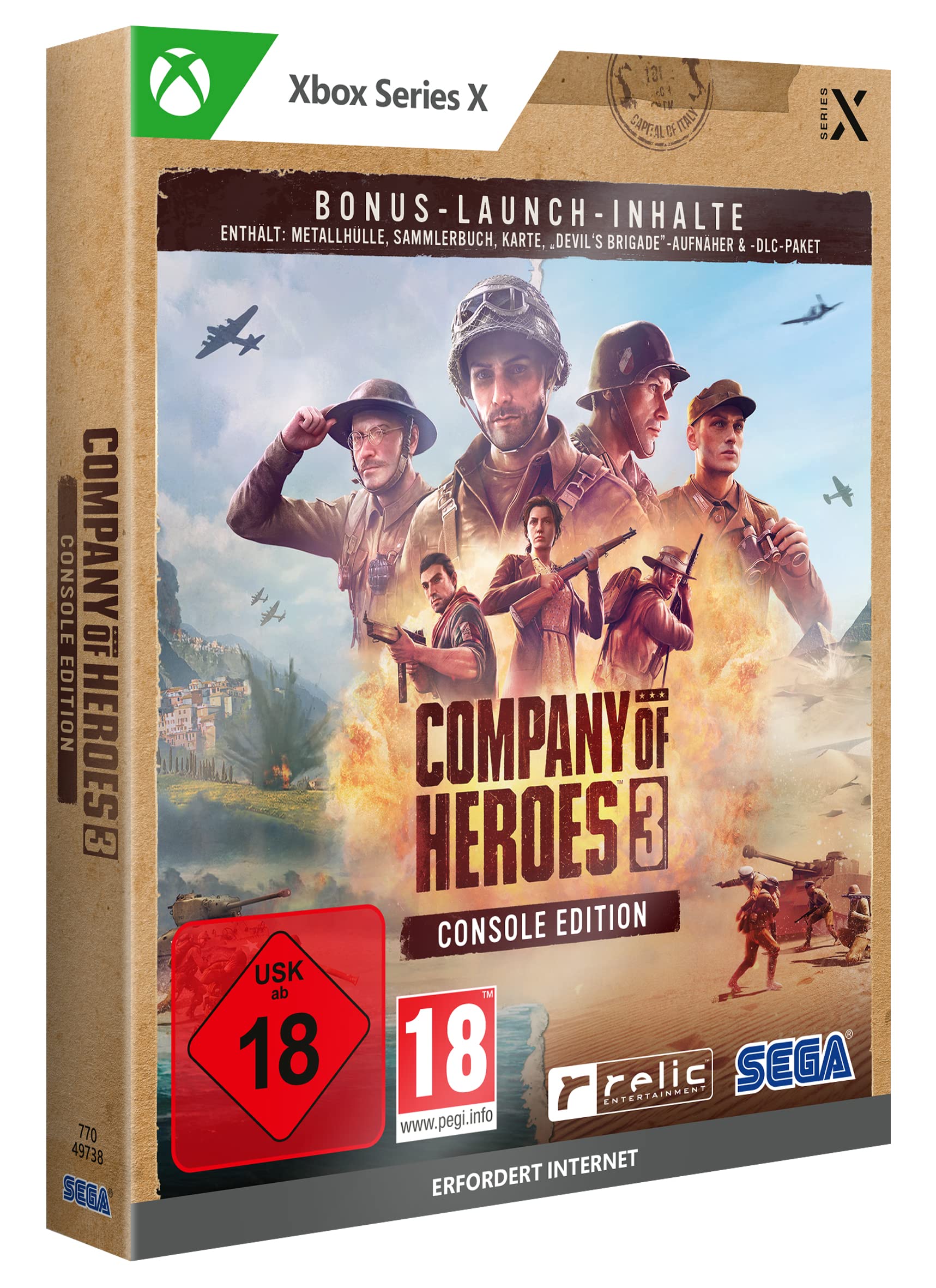 Company of Heroes 3 Launch Edition (Metal Case) (Xbox Series X) 北米版 Xbox Series X エックスボックス 海外版ソフト