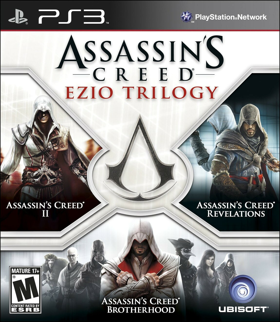 PRODUCT DETAILS 【商品情報】・商品名：Assassin's Creed: Ezio Trilogy - Playstation 3・対応機種：PlayStation 3（PS3）・仕様：北米版（NTSC-U/C）・言語：英語【コンディション】・海外直輸入品です。・パッケージに輸送によるスレ・小傷がある場合があります。 ■ 北米版ゲームについてのご注意（必ずお読みください） 【北米版 ゲームについてのご注意】こちらの商品は、北米版（海外仕様）のゲームソフトです。・PS3のゲームディスクはリージョンフリーのため、日本国内のPS3本体でもプレイいただけます。・ゲーム内の表示および音声は英語です。日本語には対応しておりません。・追加コンテンツ（DLC）やオンライン機能のご利用には、北米（海外）アカウントが必要となる場合があります。・一部のタイトルでは、お手持ちの本体・環境により正常に動作しない場合があります。・海外版であることを理由とした返品・交換はお受けできません。 ■ ご注意 ・掲載画像は実物に近い色味になるよう調整しておりますが、ご利用の環境により差異が生じる場合があります。・複数店舗で在庫を共有しているため、ご注文後に在庫切れとなる場合がございます。・海外倉庫からのお取り寄せのため、発送までに数日〜2〜3週間程度かかる場合があります。 ■ 納期についてお届けの目安を必ずご確認ください。 ご注意 海外からの輸入品となります。海外輸送のため、外箱に軽微なスレ等がある場合がございますが、商品本体には影響ございません。 ※在庫状況は仕入先の在庫情報をもとに出来る限り正確に表示しておりますが、取寄せ商品のため、タイミングによりご注文後に欠品・キャンセルとなる場合がございます。