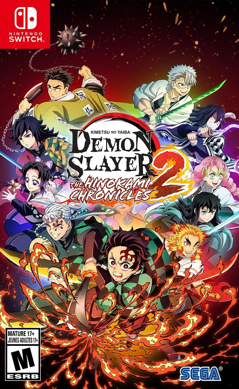 PRODUCT DETAILS 【商品情報】・商品名：Demon Slayer -Kimetsu no Yaiba- The Hinokami Chronicles 2 - Nintendo Switch・対応機種：Nintendo Switch（ニンテンドースイッチ）・仕様：北米版・言語：英語【コンディション】・海外直輸入品です。・パッケージに輸送によるスレ・小傷がある場合があります。 ■ 日本国内のSwitch本体でプレイいただけます Nintendo Switchはリージョンフリーのため、北米版のゲームカードも日本国内で購入された本体でそのままプレイいただけます。 ■ 北米版ゲームについてのご注意（必ずお読みください） ・ゲーム内の表示および音声は英語です。タイトルによっては日本語に対応していない場合があります。・パッケージ・取扱説明書はすべて英語表記です。・追加コンテンツ（DLC）やオンライン機能のご利用には、北米（海外）のニンテンドーアカウントが必要となる場合があります。・日本国内で購入されたダウンロード版・セーブデータとの互換については保証いたしかねます。・海外版であることを理由とした返品・交換はお受けできません。 ■ ご注意 ・掲載画像は実物に近い色味になるよう調整しておりますが、ご利用の環境により差異が生じる場合があります。・複数店舗で在庫を共有しているため、ご注文後に在庫切れとなる場合がございます。・海外倉庫からのお取り寄せのため、発送までに数日〜2〜3週間程度かかる場合があります。 ■ 納期についてお届けの目安を必ずご確認ください。 ご注意 海外からの輸入品となります。海外輸送のため、外箱に軽微なスレ等がある場合がございますが、商品本体には影響ございません。 ※在庫状況は仕入先の在庫情報をもとに出来る限り正確に表示しておりますが、取寄せ商品のため、タイミングによりご注文後に欠品・キャンセルとなる場合がございます。