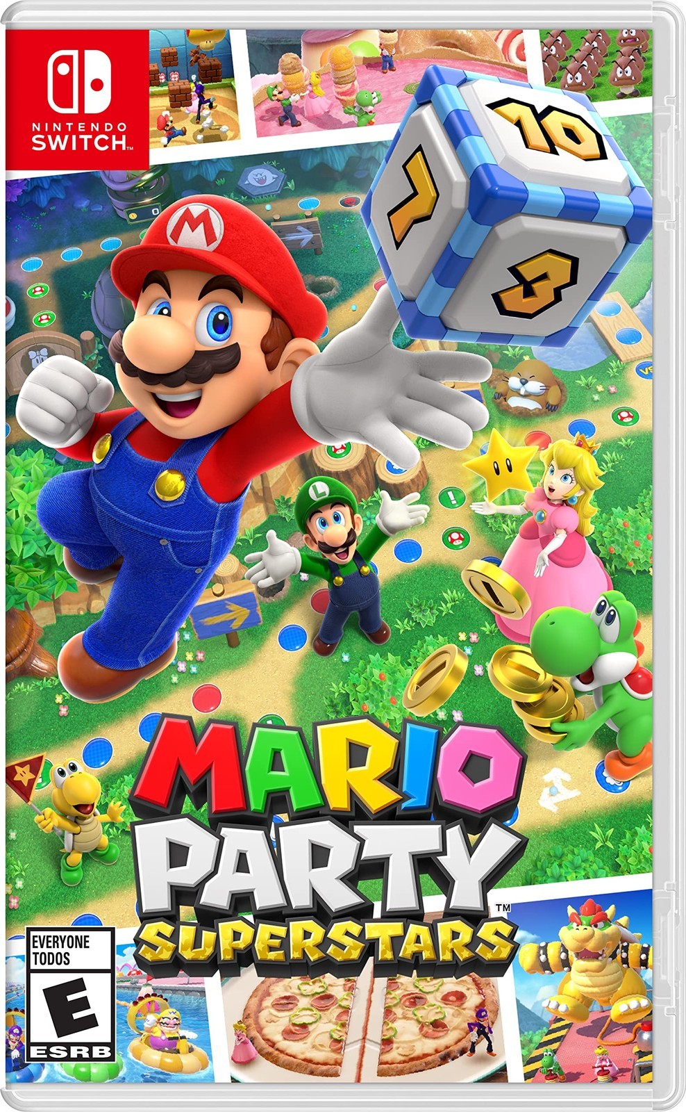 PRODUCT DETAILS 【商品情報】・商品名：Mario Party Superstars - Nintendo Switch・対応機種：ニンテンドースイッチ（Switch）・仕様：北米版（NTSC-U/C）・言語：英語【コンディション】・新品未開封の海外直輸入品です。・パッケージに輸送によるスレ・小傷がある場合があります。 ■ 北米版ゲームについてのご注意（必ずお読みください） 【北米版 ゲームについてのご注意】こちらの商品は、北米版（海外仕様）のゲームソフトです。・ニンテンドースイッチ（Switch）本体はリージョンフリーのため、日本国内の本体でもプレイいただけます。・ゲーム内の表示および音声は、基本的に英語です。日本語には対応していない場合があります。・オンライン機能・ダウンロードコンテンツ等は、アカウントの地域により利用できない場合があります。・海外版であることを理由とした返品・交換はお受けできません。 ■ ご注意 ・掲載画像は実物に近い色味になるよう調整しておりますが、ご利用の環境により差異が生じる場合があります。・複数店舗で在庫を共有しているため、ご注文後に在庫切れとなる場合がございます。・海外倉庫からのお取り寄せのため、発送までに数日〜2〜3週間程度かかる場合があります。 ■ 納期についてお届けの目安を必ずご確認ください。 ご注意 海外からの輸入品となります。海外輸送のため、外箱に軽微なスレ等がある場合がございますが、商品本体には影響ございません。 ※在庫状況は仕入先の在庫情報をもとに出来る限り正確に表示しておりますが、取寄せ商品のため、タイミングによりご注文後に欠品・キャンセルとなる場合がございます。