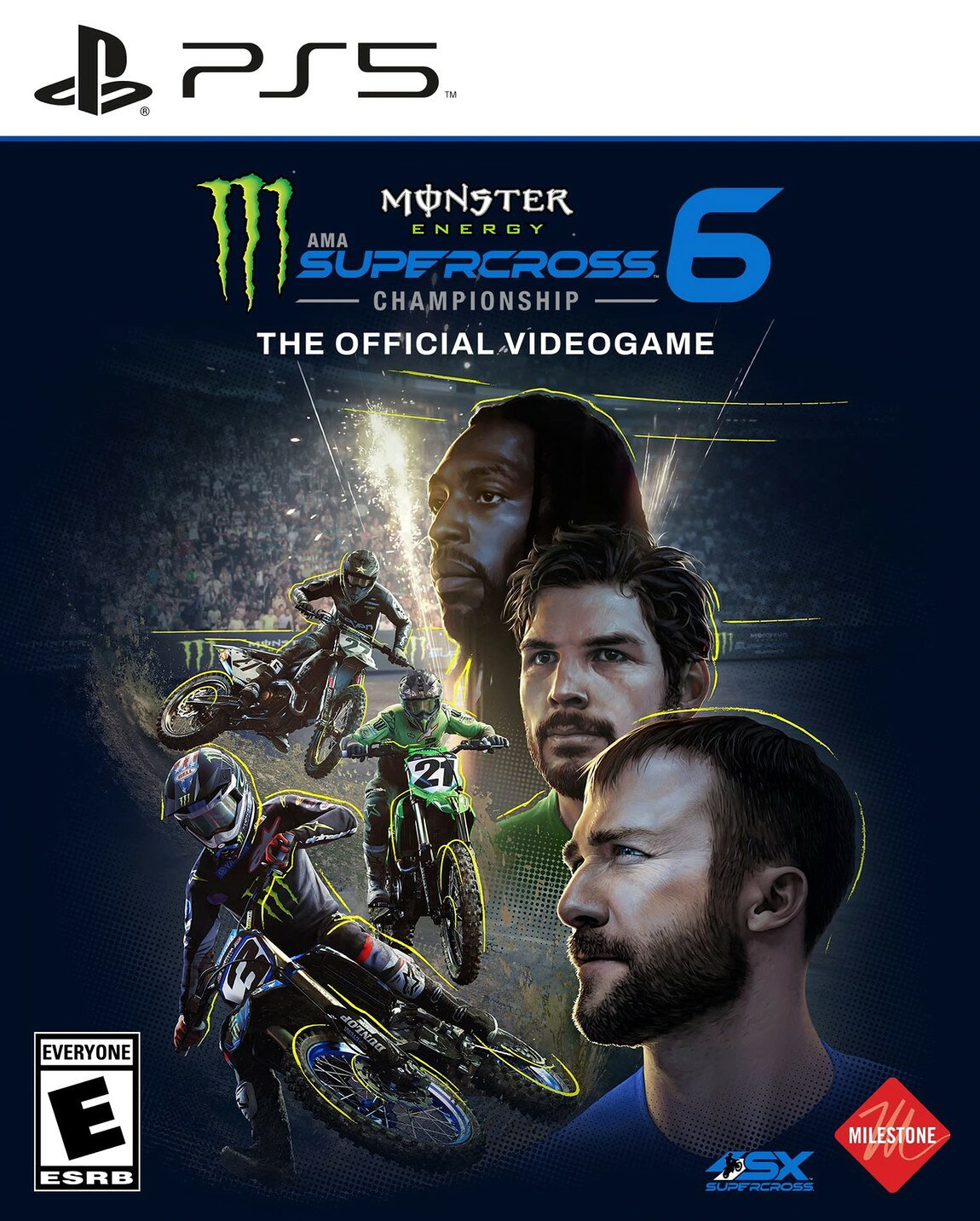 PRODUCT DETAILS 【商品情報】・商品名：Monster Energy Supercross 6 - PlayStation 5・対応機種：プレイステーション5（PS5）・仕様：北米版（NTSC-U/C）・言語：英語【コンディション】・新品未開封の海外直輸入品です。・パッケージに輸送によるスレ・小傷がある場合があります。 ■ 北米版ゲームについてのご注意（必ずお読みください） 【北米版 ゲームについてのご注意】こちらの商品は、北米版（海外仕様）のゲームソフトです。・プレイステーション5（PS5）本体はリージョンフリーのため、日本国内の本体でもプレイいただけます。・ゲーム内の表示および音声は、基本的に英語です。日本語には対応していない場合があります。・オンライン機能・ダウンロードコンテンツ等は、アカウントの地域により利用できない場合があります。・海外版であることを理由とした返品・交換はお受けできません。 ■ ご注意 ・掲載画像は実物に近い色味になるよう調整しておりますが、ご利用の環境により差異が生じる場合があります。・複数店舗で在庫を共有しているため、ご注文後に在庫切れとなる場合がございます。・海外倉庫からのお取り寄せのため、発送までに数日〜2〜3週間程度かかる場合があります。 ■ 納期についてお届けの目安を必ずご確認ください。 ご注意 海外からの輸入品となります。海外輸送のため、外箱に軽微なスレ等がある場合がございますが、商品本体には影響ございません。 ※在庫状況は仕入先の在庫情報をもとに出来る限り正確に表示しておりますが、取寄せ商品のため、タイミングによりご注文後に欠品・キャンセルとなる場合がございます。