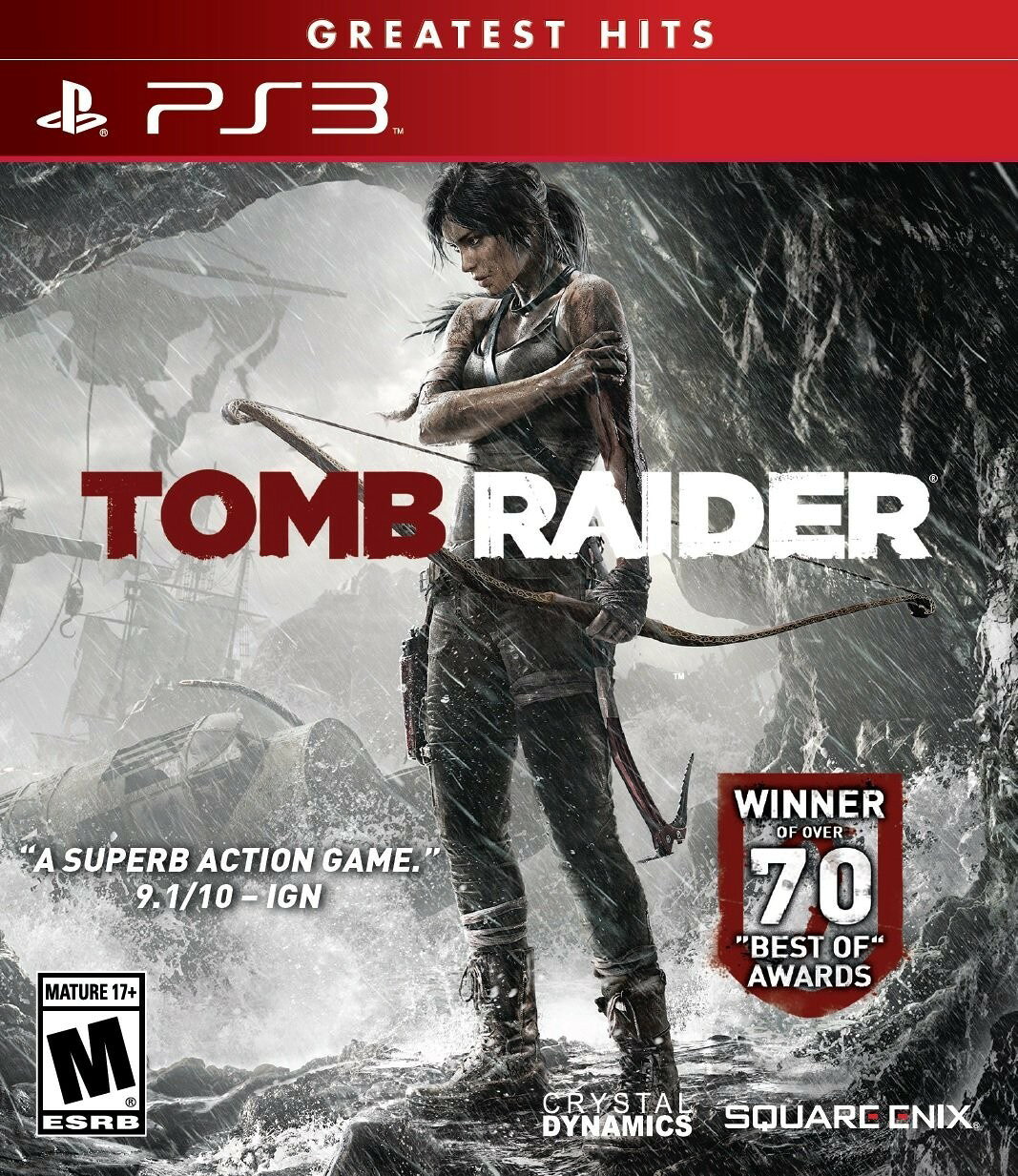 PRODUCT DETAILS 【商品情報】・商品名：Tomb Raider (Greatest Hits) - PlayStation 3・対応機種：プレイステーション3（PS3）・仕様：北米版（NTSC-U/C）・言語：英語【コンディション】・新品未開封の海外直輸入品です。・パッケージに輸送によるスレ・小傷がある場合があります。 ■ 北米版ゲームについてのご注意（必ずお読みください） 【北米版 ゲームについてのご注意】こちらの商品は、北米版（海外仕様）のゲームソフトです。・プレイステーション3（PS3）本体はリージョンフリーのため、日本国内の本体でもプレイいただけます。・ゲーム内の表示および音声は、基本的に英語です。日本語には対応していない場合があります。・オンライン機能・ダウンロードコンテンツ等は、アカウントの地域により利用できない場合があります。・海外版であることを理由とした返品・交換はお受けできません。 ■ ご注意 ・掲載画像は実物に近い色味になるよう調整しておりますが、ご利用の環境により差異が生じる場合があります。・複数店舗で在庫を共有しているため、ご注文後に在庫切れとなる場合がございます。・海外倉庫からのお取り寄せのため、発送までに数日〜2〜3週間程度かかる場合があります。 ■ 納期についてお届けの目安を必ずご確認ください。 ご注意 海外からの輸入品となります。海外輸送のため、外箱に軽微なスレ等がある場合がございますが、商品本体には影響ございません。 ※在庫状況は仕入先の在庫情報をもとに出来る限り正確に表示しておりますが、取寄せ商品のため、タイミングによりご注文後に欠品・キャンセルとなる場合がございます。