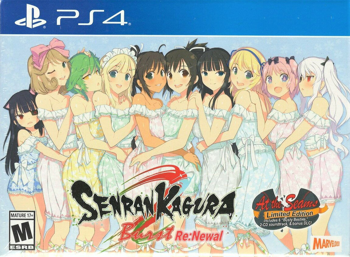 Senran Kagura Burst Re: Newal - at The Seams Edition PS4 (Brand New Factory Seal 北米版 PS4 プレイステーション4 海外版ソフト