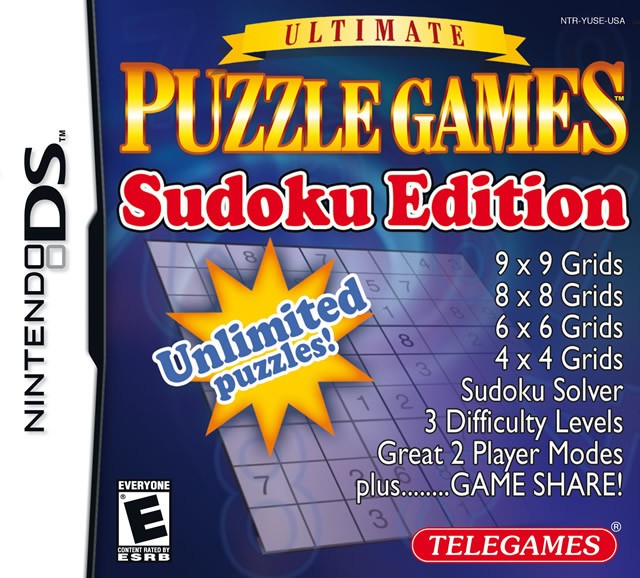 PRODUCT DETAILS 【商品情報】・商品名：Ultimate Puzzle Games Sudoku Edition NDS (Brand New Factory Sealed US Version) N・対応機種：ニンテンドーDS（DS）・仕様：北米版（NTSC-U/C）・言語：英語【コンディション】・新品未開封の海外直輸入品です。・パッケージに輸送によるスレ・小傷がある場合があります。 ■ 北米版ゲームについてのご注意（必ずお読みください） 【北米版 ゲームについてのご注意】こちらの商品は、北米版（海外仕様）のゲームソフトです。・ニンテンドーDS（DS）本体はリージョンフリーのため、日本国内の本体でもプレイいただけます。・ゲーム内の表示および音声は、基本的に英語です。日本語には対応していない場合があります。・オンライン機能・ダウンロードコンテンツ等は、アカウントの地域により利用できない場合があります。・海外版であることを理由とした返品・交換はお受けできません。 ■ ご注意 ・掲載画像は実物に近い色味になるよう調整しておりますが、ご利用の環境により差異が生じる場合があります。・複数店舗で在庫を共有しているため、ご注文後に在庫切れとなる場合がございます。・海外倉庫からのお取り寄せのため、発送までに数日〜2〜3週間程度かかる場合があります。 ■ 納期についてお届けの目安を必ずご確認ください。 ご注意 海外からの輸入品となります。海外輸送のため、外箱に軽微なスレ等がある場合がございますが、商品本体には影響ございません。 ※在庫状況は仕入先の在庫情報をもとに出来る限り正確に表示しておりますが、取寄せ商品のため、タイミングによりご注文後に欠品・キャンセルとなる場合がございます。