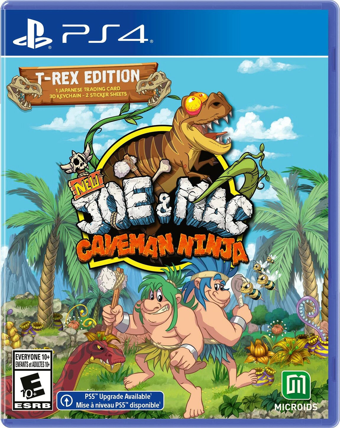PRODUCT DETAILS 【商品情報】・商品名：New Joe and Mac: Caveman Ninja T-Rex Edition - PlayStation 4・対応機種：プレイステーション4（PS4）・仕様：北米版（NTSC-U/C）・言語：英語【コンディション】・新品未開封の海外直輸入品です。・パッケージに輸送によるスレ・小傷がある場合があります。 ■ 北米版ゲームについてのご注意（必ずお読みください） 【北米版 ゲームについてのご注意】こちらの商品は、北米版（海外仕様）のゲームソフトです。・プレイステーション4（PS4）本体はリージョンフリーのため、日本国内の本体でもプレイいただけます。・ゲーム内の表示および音声は、基本的に英語です。日本語には対応していない場合があります。・オンライン機能・ダウンロードコンテンツ等は、アカウントの地域により利用できない場合があります。・海外版であることを理由とした返品・交換はお受けできません。 ■ ご注意 ・掲載画像は実物に近い色味になるよう調整しておりますが、ご利用の環境により差異が生じる場合があります。・複数店舗で在庫を共有しているため、ご注文後に在庫切れとなる場合がございます。・海外倉庫からのお取り寄せのため、発送までに数日〜2〜3週間程度かかる場合があります。 ■ 納期についてお届けの目安を必ずご確認ください。 ご注意 海外からの輸入品となります。海外輸送のため、外箱に軽微なスレ等がある場合がございますが、商品本体には影響ございません。 ※在庫状況は仕入先の在庫情報をもとに出来る限り正確に表示しておりますが、取寄せ商品のため、タイミングによりご注文後に欠品・キャンセルとなる場合がございます。
