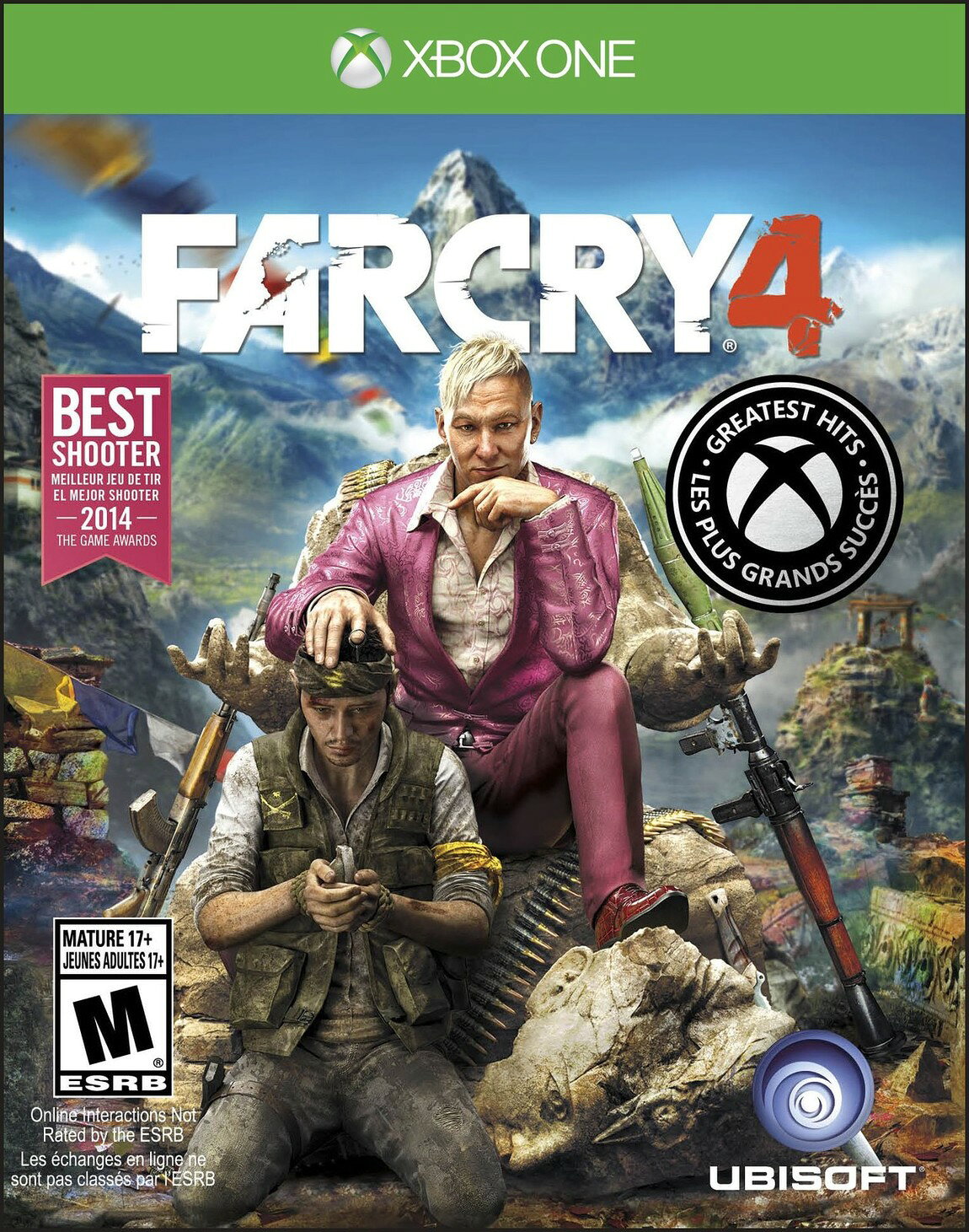 PRODUCT DETAILS 【商品情報】・商品名：Far Cry 4 - Xbox One・対応機種：Xbox One（Xbox One）・仕様：北米版（NTSC-U/C）・言語：英語【コンディション】・新品未開封の海外直輸入品です。・パッケージに輸送によるスレ・小傷がある場合があります。 ■ 北米版ゲームについてのご注意（必ずお読みください） 【北米版 ゲームについてのご注意】こちらの商品は、北米版（海外仕様）のゲームソフトです。・Xbox One（Xbox One）本体はリージョンフリーのため、日本国内の本体でもプレイいただけます。・ゲーム内の表示および音声は、基本的に英語です。日本語には対応していない場合があります。・オンライン機能・ダウンロードコンテンツ等は、アカウントの地域により利用できない場合があります。・海外版であることを理由とした返品・交換はお受けできません。 ■ ご注意 ・掲載画像は実物に近い色味になるよう調整しておりますが、ご利用の環境により差異が生じる場合があります。・複数店舗で在庫を共有しているため、ご注文後に在庫切れとなる場合がございます。・海外倉庫からのお取り寄せのため、発送までに数日〜2〜3週間程度かかる場合があります。 ■ 納期についてお届けの目安を必ずご確認ください。 ご注意 海外からの輸入品となります。海外輸送のため、外箱に軽微なスレ等がある場合がございますが、商品本体には影響ございません。 ※在庫状況は仕入先の在庫情報をもとに出来る限り正確に表示しておりますが、取寄せ商品のため、タイミングによりご注文後に欠品・キャンセルとなる場合がございます。