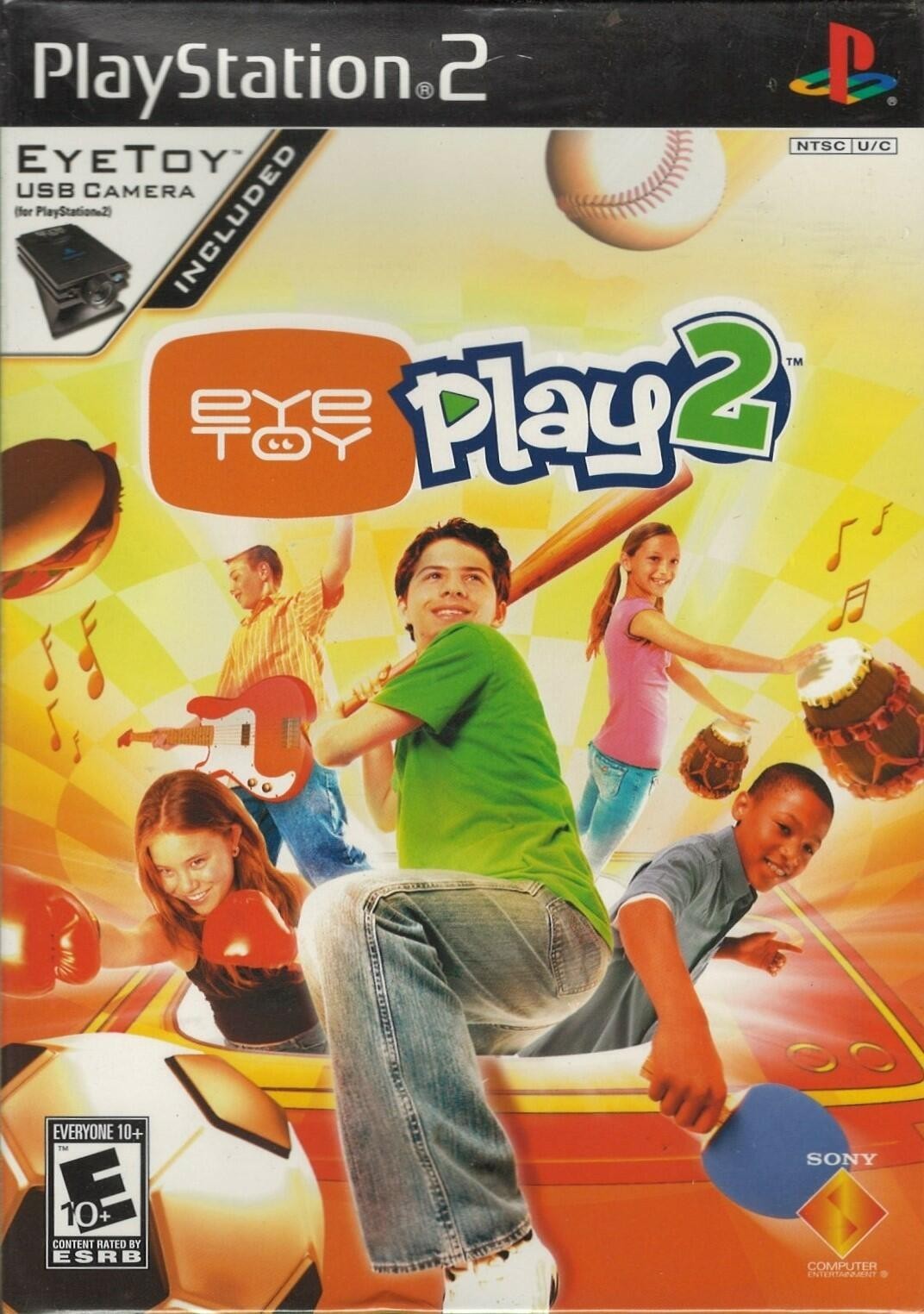 Eye Toy Play 2 with Camera - PlayStation 2 北米版 PS2 プレイステーション2 海外版ソフト