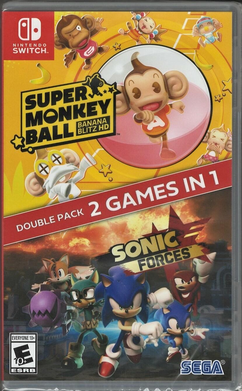 PRODUCT DETAILS 【商品情報】・商品名：Sonic Forces + Super Monkey Ball: Banana Blitz HD Double Pack - Nintendo Switch・対応機種：ニンテンドースイッチ（Switch）・仕様：北米版（NTSC-U/C）・言語：英語【コンディション】・新品未開封の海外直輸入品です。・パッケージに輸送によるスレ・小傷がある場合があります。 ■ 北米版ゲームについてのご注意（必ずお読みください） 【北米版 ゲームについてのご注意】こちらの商品は、北米版（海外仕様）のゲームソフトです。・ニンテンドースイッチ（Switch）本体はリージョンフリーのため、日本国内の本体でもプレイいただけます。・ゲーム内の表示および音声は、基本的に英語です。日本語には対応していない場合があります。・オンライン機能・ダウンロードコンテンツ等は、アカウントの地域により利用できない場合があります。・海外版であることを理由とした返品・交換はお受けできません。 ■ ご注意 ・掲載画像は実物に近い色味になるよう調整しておりますが、ご利用の環境により差異が生じる場合があります。・複数店舗で在庫を共有しているため、ご注文後に在庫切れとなる場合がございます。・海外倉庫からのお取り寄せのため、発送までに数日〜2〜3週間程度かかる場合があります。 ■ 納期についてお届けの目安を必ずご確認ください。 ご注意 海外からの輸入品となります。海外輸送のため、外箱に軽微なスレ等がある場合がございますが、商品本体には影響ございません。 ※在庫状況は仕入先の在庫情報をもとに出来る限り正確に表示しておりますが、取寄せ商品のため、タイミングによりご注文後に欠品・キャンセルとなる場合がございます。