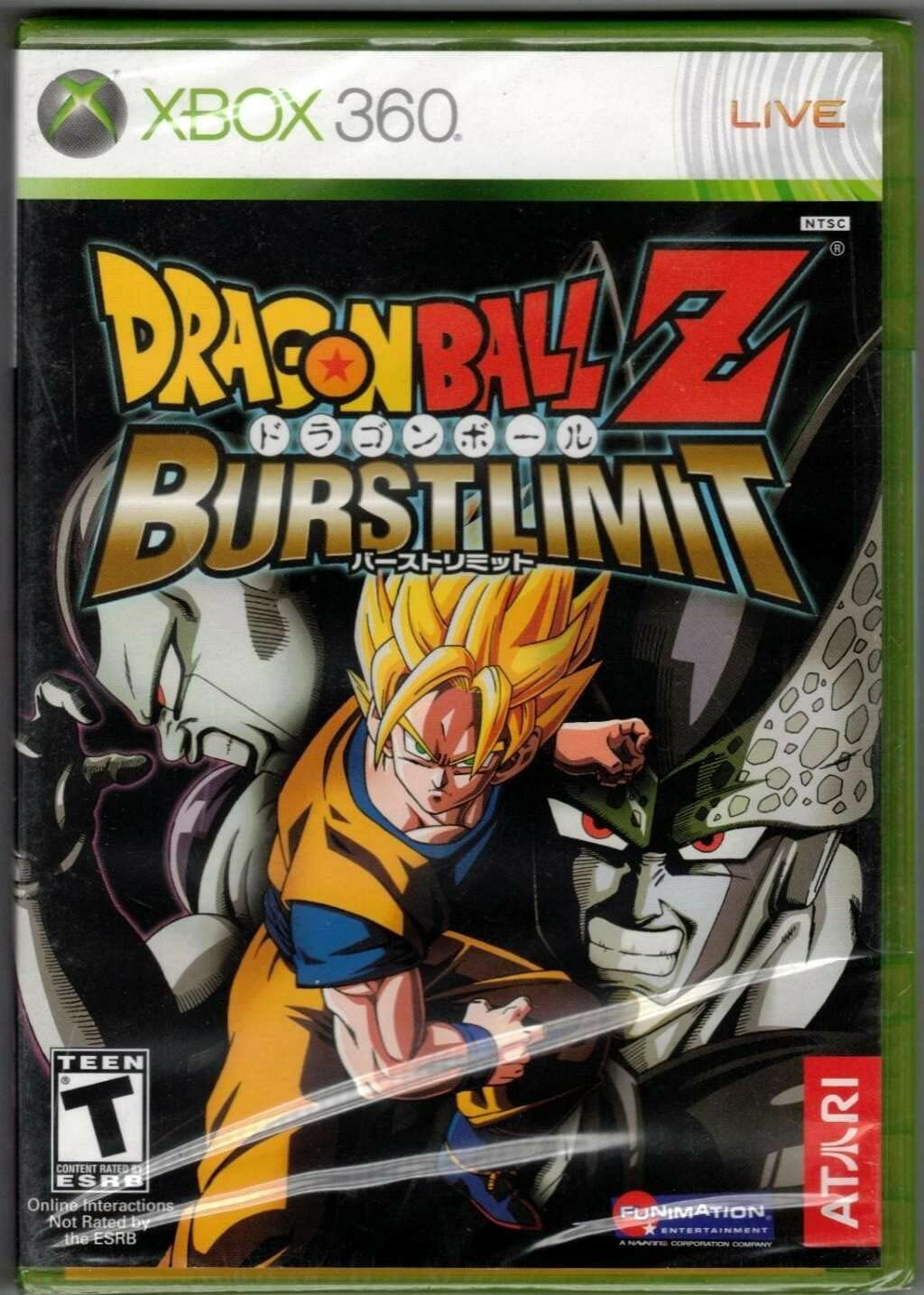 PRODUCT DETAILS 【商品情報】・商品名：Dragonball Z: Burst Limit - Xbox 360・対応機種：Xbox360（Xbox 360）・仕様：北米版（NTSC-U/C）・言語：英語【コンディション】・新品未開封の海外直輸入品です。・パッケージに輸送によるスレ・小傷がある場合があります。 ■ 北米版ゲームについてのご注意（必ずお読みください） 【北米版 ゲームについてのご注意】こちらの商品は、海外仕様のゲームソフトです。・Xbox360（Xbox 360）は本体にリージョン制限があるため、日本国内の本体では通常そのままプレイすることはできません。・北米版の本体など、ソフトに対応した本体が必要です。・ゲーム内の表示および音声は、基本的に英語などの外国語です。日本語には対応していない場合があります。・映像方式や接続するテレビ・モニターによっては、正常に表示されない場合があります。・海外版であることや、お手持ちの本体で使用できないことを理由とした返品・交換はお受けできません。 ■ ご注意 ・掲載画像は実物に近い色味になるよう調整しておりますが、ご利用の環境により差異が生じる場合があります。・複数店舗で在庫を共有しているため、ご注文後に在庫切れとなる場合がございます。・海外倉庫からのお取り寄せのため、発送までに数日〜2〜3週間程度かかる場合があります。 ■ 納期についてお届けの目安を必ずご確認ください。 ご注意 海外からの輸入品となります。海外輸送のため、外箱に軽微なスレ等がある場合がございますが、商品本体には影響ございません。 ※在庫状況は仕入先の在庫情報をもとに出来る限り正確に表示しておりますが、取寄せ商品のため、タイミングによりご注文後に欠品・キャンセルとなる場合がございます。