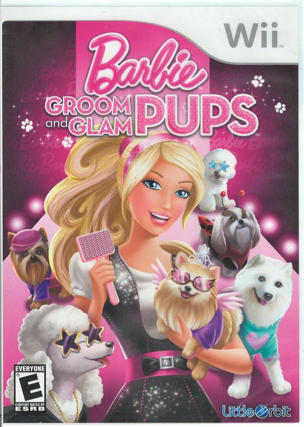 PRODUCT DETAILS 【商品情報】・商品名：Barbie Groom And Glam Pups WII (Brand New Factory Sealed US Version) Nintendo Wi・対応機種：Wii（Wii）・仕様：北米版（NTSC-U/C）・言語：英語【コンディション】・新品未開封の海外直輸入品です。・パッケージに輸送によるスレ・小傷がある場合があります。 ■ 北米版ゲームについてのご注意（必ずお読みください） 【北米版 ゲームについてのご注意】こちらの商品は、海外仕様のゲームソフトです。・Wii（Wii）は本体にリージョン制限があるため、日本国内の本体では通常そのままプレイすることはできません。・北米版の本体など、ソフトに対応した本体が必要です。・ゲーム内の表示および音声は、基本的に英語などの外国語です。日本語には対応していない場合があります。・映像方式や接続するテレビ・モニターによっては、正常に表示されない場合があります。・海外版であることや、お手持ちの本体で使用できないことを理由とした返品・交換はお受けできません。 ■ ご注意 ・掲載画像は実物に近い色味になるよう調整しておりますが、ご利用の環境により差異が生じる場合があります。・複数店舗で在庫を共有しているため、ご注文後に在庫切れとなる場合がございます。・海外倉庫からのお取り寄せのため、発送までに数日〜2〜3週間程度かかる場合があります。 ■ 納期についてお届けの目安を必ずご確認ください。 ご注意 海外からの輸入品となります。海外輸送のため、外箱に軽微なスレ等がある場合がございますが、商品本体には影響ございません。 ※在庫状況は仕入先の在庫情報をもとに出来る限り正確に表示しておりますが、取寄せ商品のため、タイミングによりご注文後に欠品・キャンセルとなる場合がございます。