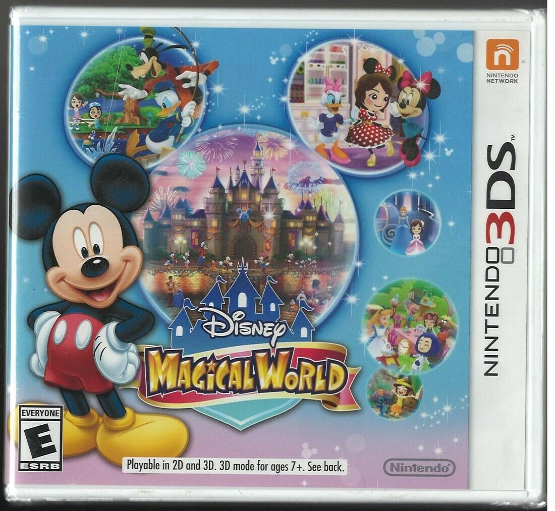 PRODUCT DETAILS 【商品情報】・商品名：Disney Magical World - Nintendo 3DS・対応機種：ニンテンドー3DS（3DS）・仕様：北米版（NTSC-U/C）・言語：英語【コンディション】・新品未開封の海外直輸入品です。・パッケージに輸送によるスレ・小傷がある場合があります。 ■ 北米版ゲームについてのご注意（必ずお読みください） 【北米版 ゲームについてのご注意】こちらの商品は、海外仕様のゲームソフトです。・ニンテンドー3DS（3DS）は本体にリージョン制限があるため、日本国内の本体では通常そのままプレイすることはできません。・北米版の本体など、ソフトに対応した本体が必要です。・ゲーム内の表示および音声は、基本的に英語などの外国語です。日本語には対応していない場合があります。・映像方式や接続するテレビ・モニターによっては、正常に表示されない場合があります。・海外版であることや、お手持ちの本体で使用できないことを理由とした返品・交換はお受けできません。 ■ ご注意 ・掲載画像は実物に近い色味になるよう調整しておりますが、ご利用の環境により差異が生じる場合があります。・複数店舗で在庫を共有しているため、ご注文後に在庫切れとなる場合がございます。・海外倉庫からのお取り寄せのため、発送までに数日〜2〜3週間程度かかる場合があります。 ■ 納期についてお届けの目安を必ずご確認ください。 ご注意 海外からの輸入品となります。海外輸送のため、外箱に軽微なスレ等がある場合がございますが、商品本体には影響ございません。 ※在庫状況は仕入先の在庫情報をもとに出来る限り正確に表示しておりますが、取寄せ商品のため、タイミングによりご注文後に欠品・キャンセルとなる場合がございます。