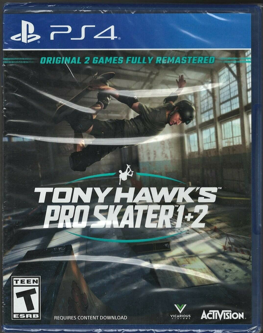 Tony Hawk''s Pro Skater 1 + 2 PS4 (Brand New Factory Sealed US Version) PlayStat 北米版 PS4 プレイステーション4 海外版ソフト