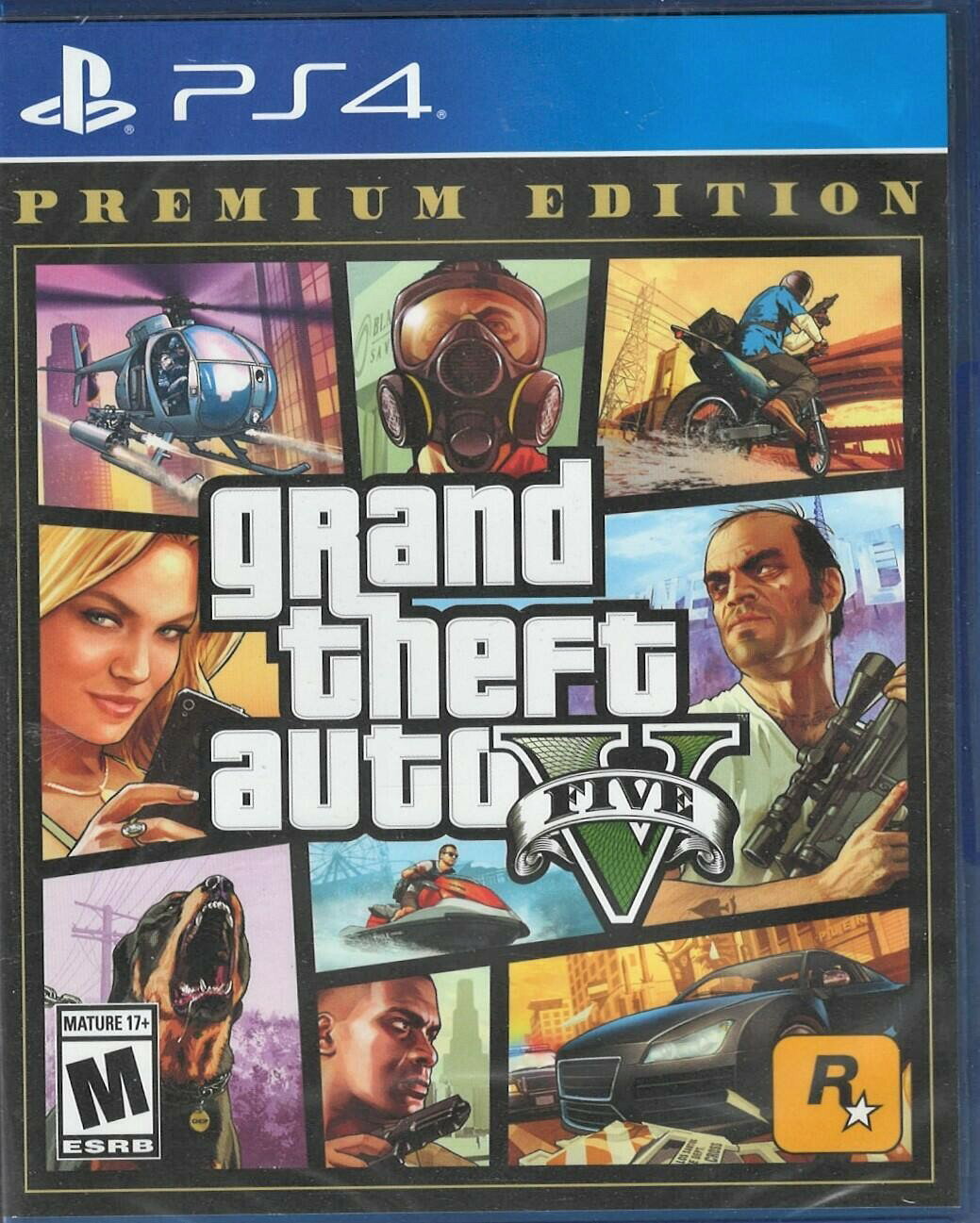 Grand Theft Auto V PS4 (Brand New Factory Sealed US Version) PlayStation 4, Play 北米版 PS4 プレイステーション4 海外版ソフト