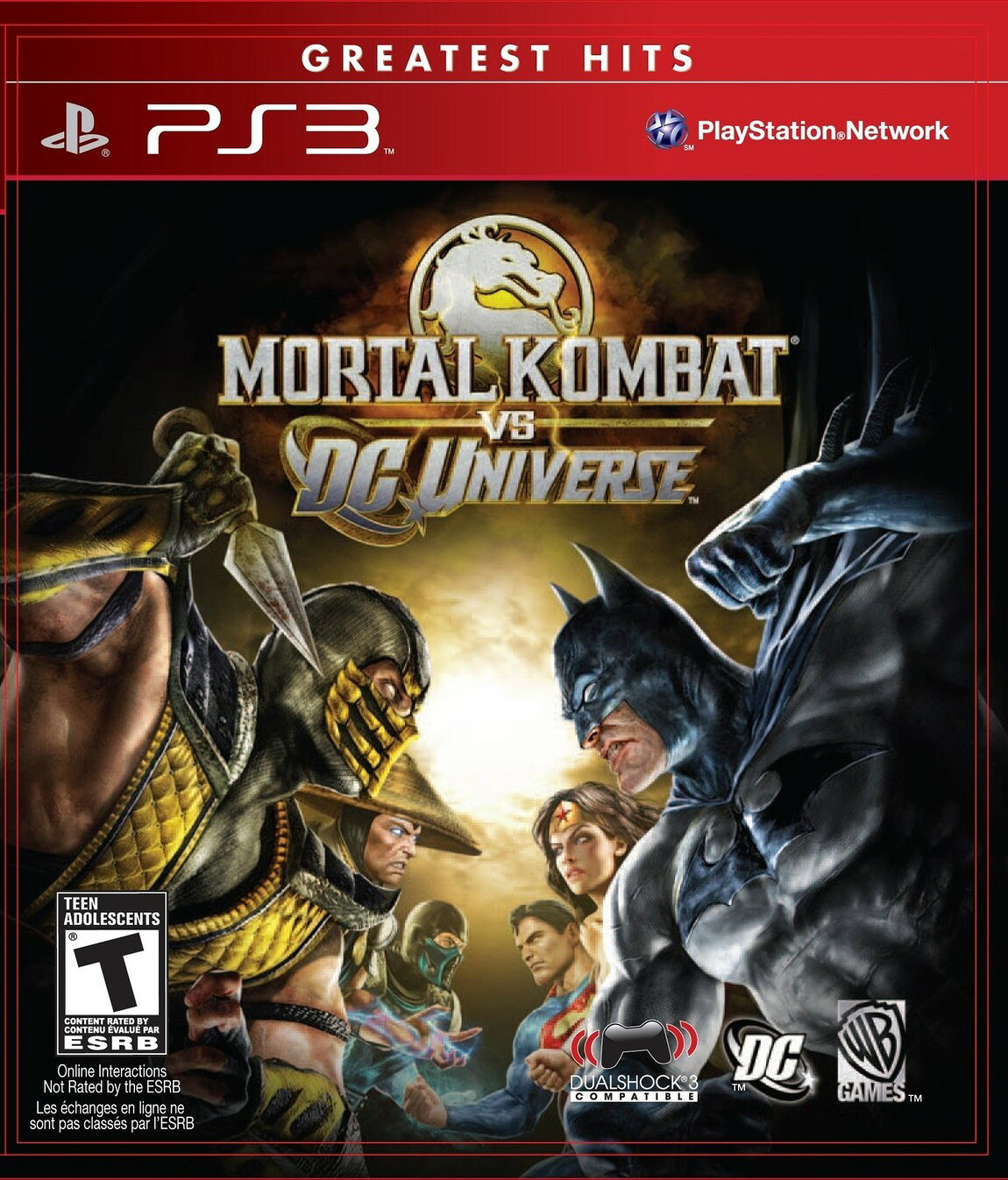 PRODUCT DETAILS 【商品情報】・商品名：Mortal Kombat vs. DC Universe (Greatest Hits) - PlayStation 3・対応機種：プレイステーション3（PS3）・仕様：北米版（NTSC-U/C）・言語：英語【コンディション】・新品未開封の海外直輸入品です。・パッケージに輸送によるスレ・小傷がある場合があります。 ■ 北米版ゲームについてのご注意（必ずお読みください） 【北米版 ゲームについてのご注意】こちらの商品は、北米版（海外仕様）のゲームソフトです。・プレイステーション3（PS3）本体はリージョンフリーのため、日本国内の本体でもプレイいただけます。・ゲーム内の表示および音声は、基本的に英語です。日本語には対応していない場合があります。・オンライン機能・ダウンロードコンテンツ等は、アカウントの地域により利用できない場合があります。・海外版であることを理由とした返品・交換はお受けできません。 ■ ご注意 ・掲載画像は実物に近い色味になるよう調整しておりますが、ご利用の環境により差異が生じる場合があります。・複数店舗で在庫を共有しているため、ご注文後に在庫切れとなる場合がございます。・海外倉庫からのお取り寄せのため、発送までに数日〜2〜3週間程度かかる場合があります。 ■ 納期についてお届けの目安を必ずご確認ください。 ご注意 海外からの輸入品となります。海外輸送のため、外箱に軽微なスレ等がある場合がございますが、商品本体には影響ございません。 ※在庫状況は仕入先の在庫情報をもとに出来る限り正確に表示しておりますが、取寄せ商品のため、タイミングによりご注文後に欠品・キャンセルとなる場合がございます。