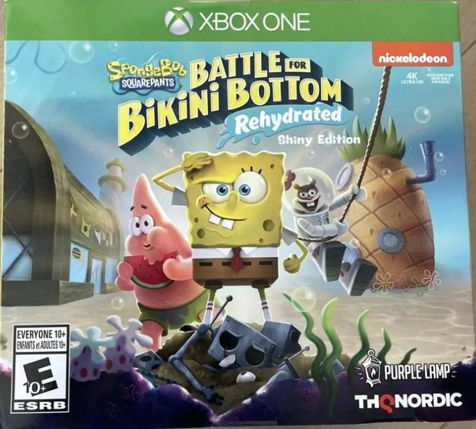 Spongebob Squarepants: Battle for Bikini Bottom Rehydrated Shiny Ed.- Xbox One 北米版 Xbox One Xbox One 海外版ソフト