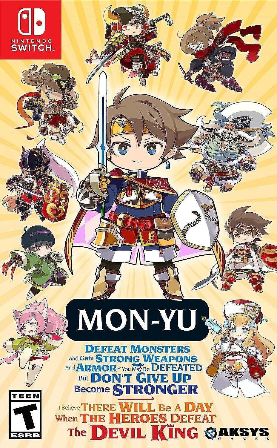 PRODUCT DETAILS 【商品情報】・商品名：Mon-Yu - Nintendo Switch・対応機種：ニンテンドースイッチ（Switch）・仕様：北米版（NTSC-U/C）・言語：英語【コンディション】・新品未開封の海外直輸入品です。・パッケージに輸送によるスレ・小傷がある場合があります。 ■ 北米版ゲームについてのご注意（必ずお読みください） 【北米版 ゲームについてのご注意】こちらの商品は、北米版（海外仕様）のゲームソフトです。・ニンテンドースイッチ（Switch）本体はリージョンフリーのため、日本国内の本体でもプレイいただけます。・ゲーム内の表示および音声は、基本的に英語です。日本語には対応していない場合があります。・オンライン機能・ダウンロードコンテンツ等は、アカウントの地域により利用できない場合があります。・海外版であることを理由とした返品・交換はお受けできません。 ■ ご注意 ・掲載画像は実物に近い色味になるよう調整しておりますが、ご利用の環境により差異が生じる場合があります。・複数店舗で在庫を共有しているため、ご注文後に在庫切れとなる場合がございます。・海外倉庫からのお取り寄せのため、発送までに数日〜2〜3週間程度かかる場合があります。 ■ 納期についてお届けの目安を必ずご確認ください。 ご注意 海外からの輸入品となります。海外輸送のため、外箱に軽微なスレ等がある場合がございますが、商品本体には影響ございません。 ※在庫状況は仕入先の在庫情報をもとに出来る限り正確に表示しておりますが、取寄せ商品のため、タイミングによりご注文後に欠品・キャンセルとなる場合がございます。