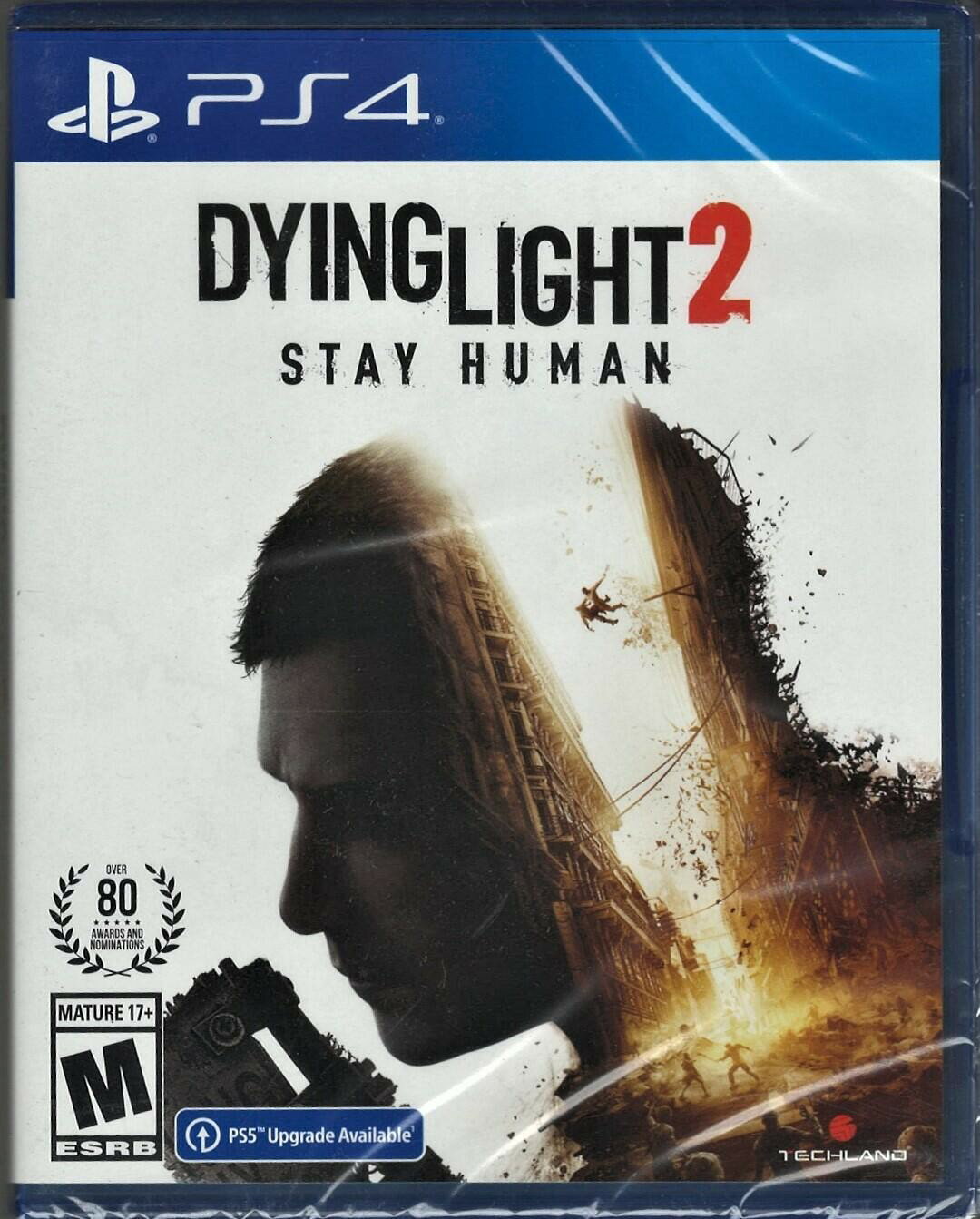 PRODUCT DETAILS 【商品情報】・商品名：Dying Light 2 Stay Human PS4 (Brand New Factory Sealed US Version) PlayStation 4・対応機種：プレイステーション4（PS4）・仕様：北米版（NTSC-U/C）・言語：英語【コンディション】・新品未開封の海外直輸入品です。・パッケージに輸送によるスレ・小傷がある場合があります。 ■ 北米版ゲームについてのご注意（必ずお読みください） 【北米版 ゲームについてのご注意】こちらの商品は、北米版（海外仕様）のゲームソフトです。・プレイステーション4（PS4）本体はリージョンフリーのため、日本国内の本体でもプレイいただけます。・ゲーム内の表示および音声は、基本的に英語です。日本語には対応していない場合があります。・オンライン機能・ダウンロードコンテンツ等は、アカウントの地域により利用できない場合があります。・海外版であることを理由とした返品・交換はお受けできません。 ■ ご注意 ・掲載画像は実物に近い色味になるよう調整しておりますが、ご利用の環境により差異が生じる場合があります。・複数店舗で在庫を共有しているため、ご注文後に在庫切れとなる場合がございます。・海外倉庫からのお取り寄せのため、発送までに数日〜2〜3週間程度かかる場合があります。 ■ 納期についてお届けの目安を必ずご確認ください。 ご注意 海外からの輸入品となります。海外輸送のため、外箱に軽微なスレ等がある場合がございますが、商品本体には影響ございません。 ※在庫状況は仕入先の在庫情報をもとに出来る限り正確に表示しておりますが、取寄せ商品のため、タイミングによりご注文後に欠品・キャンセルとなる場合がございます。