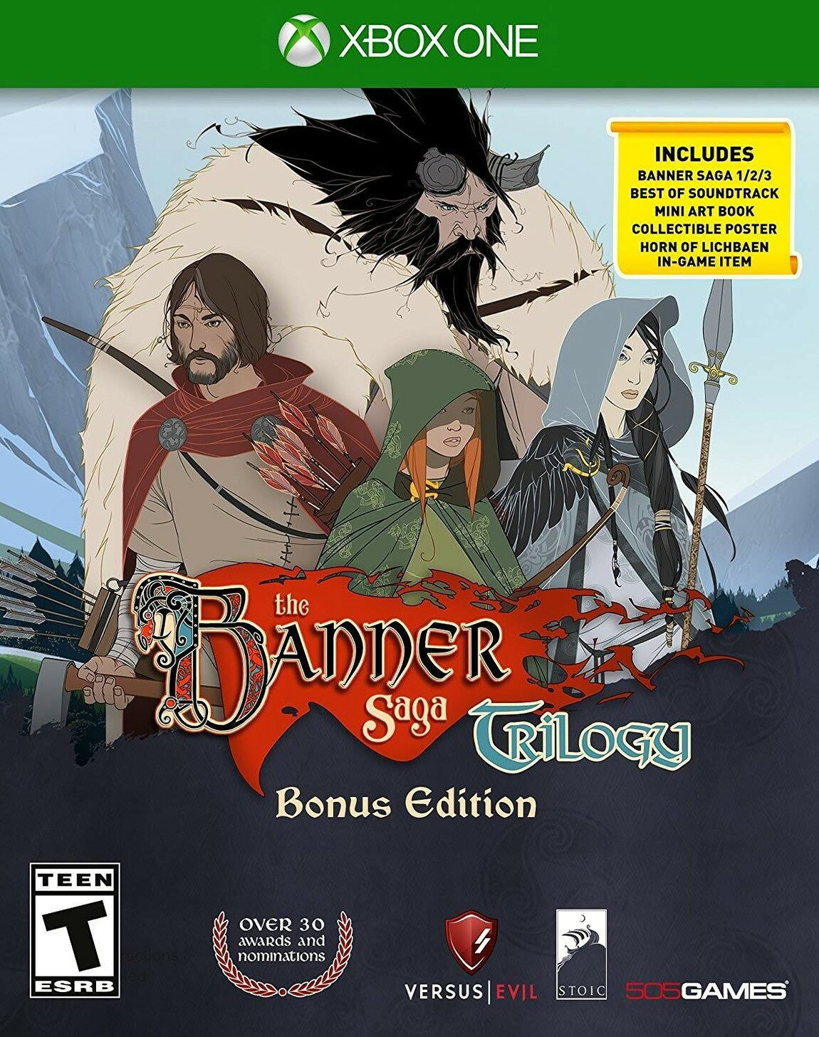 PRODUCT DETAILS 【商品情報】・商品名：Banner Saga Trilogy Bonus Edition - Xbox One・対応機種：Xbox One（Xbox One）・仕様：北米版（NTSC-U/C）・言語：英語【コンディション】・新品未開封の海外直輸入品です。・パッケージに輸送によるスレ・小傷がある場合があります。 ■ 北米版ゲームについてのご注意（必ずお読みください） 【北米版 ゲームについてのご注意】こちらの商品は、北米版（海外仕様）のゲームソフトです。・Xbox One（Xbox One）本体はリージョンフリーのため、日本国内の本体でもプレイいただけます。・ゲーム内の表示および音声は、基本的に英語です。日本語には対応していない場合があります。・オンライン機能・ダウンロードコンテンツ等は、アカウントの地域により利用できない場合があります。・海外版であることを理由とした返品・交換はお受けできません。 ■ ご注意 ・掲載画像は実物に近い色味になるよう調整しておりますが、ご利用の環境により差異が生じる場合があります。・複数店舗で在庫を共有しているため、ご注文後に在庫切れとなる場合がございます。・海外倉庫からのお取り寄せのため、発送までに数日〜2〜3週間程度かかる場合があります。 ■ 納期についてお届けの目安を必ずご確認ください。 ご注意 海外からの輸入品となります。海外輸送のため、外箱に軽微なスレ等がある場合がございますが、商品本体には影響ございません。 ※在庫状況は仕入先の在庫情報をもとに出来る限り正確に表示しておりますが、取寄せ商品のため、タイミングによりご注文後に欠品・キャンセルとなる場合がございます。