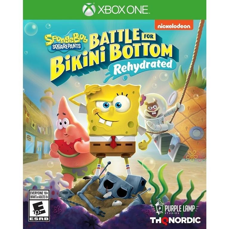 PRODUCT DETAILS 【商品情報】・商品名：Spongebob Squarepants: Battle for Bikini Bottom - Rehydrated - Xbox One・対応機種：Xbox One（Xbox One）・仕様：北米版（NTSC-U/C）・言語：英語【コンディション】・新品未開封の海外直輸入品です。・パッケージに輸送によるスレ・小傷がある場合があります。 ■ 北米版ゲームについてのご注意（必ずお読みください） 【北米版 ゲームについてのご注意】こちらの商品は、北米版（海外仕様）のゲームソフトです。・Xbox One（Xbox One）本体はリージョンフリーのため、日本国内の本体でもプレイいただけます。・ゲーム内の表示および音声は、基本的に英語です。日本語には対応していない場合があります。・オンライン機能・ダウンロードコンテンツ等は、アカウントの地域により利用できない場合があります。・海外版であることを理由とした返品・交換はお受けできません。 ■ ご注意 ・掲載画像は実物に近い色味になるよう調整しておりますが、ご利用の環境により差異が生じる場合があります。・複数店舗で在庫を共有しているため、ご注文後に在庫切れとなる場合がございます。・海外倉庫からのお取り寄せのため、発送までに数日〜2〜3週間程度かかる場合があります。 ■ 納期についてお届けの目安を必ずご確認ください。 ご注意 海外からの輸入品となります。海外輸送のため、外箱に軽微なスレ等がある場合がございますが、商品本体には影響ございません。 ※在庫状況は仕入先の在庫情報をもとに出来る限り正確に表示しておりますが、取寄せ商品のため、タイミングによりご注文後に欠品・キャンセルとなる場合がございます。