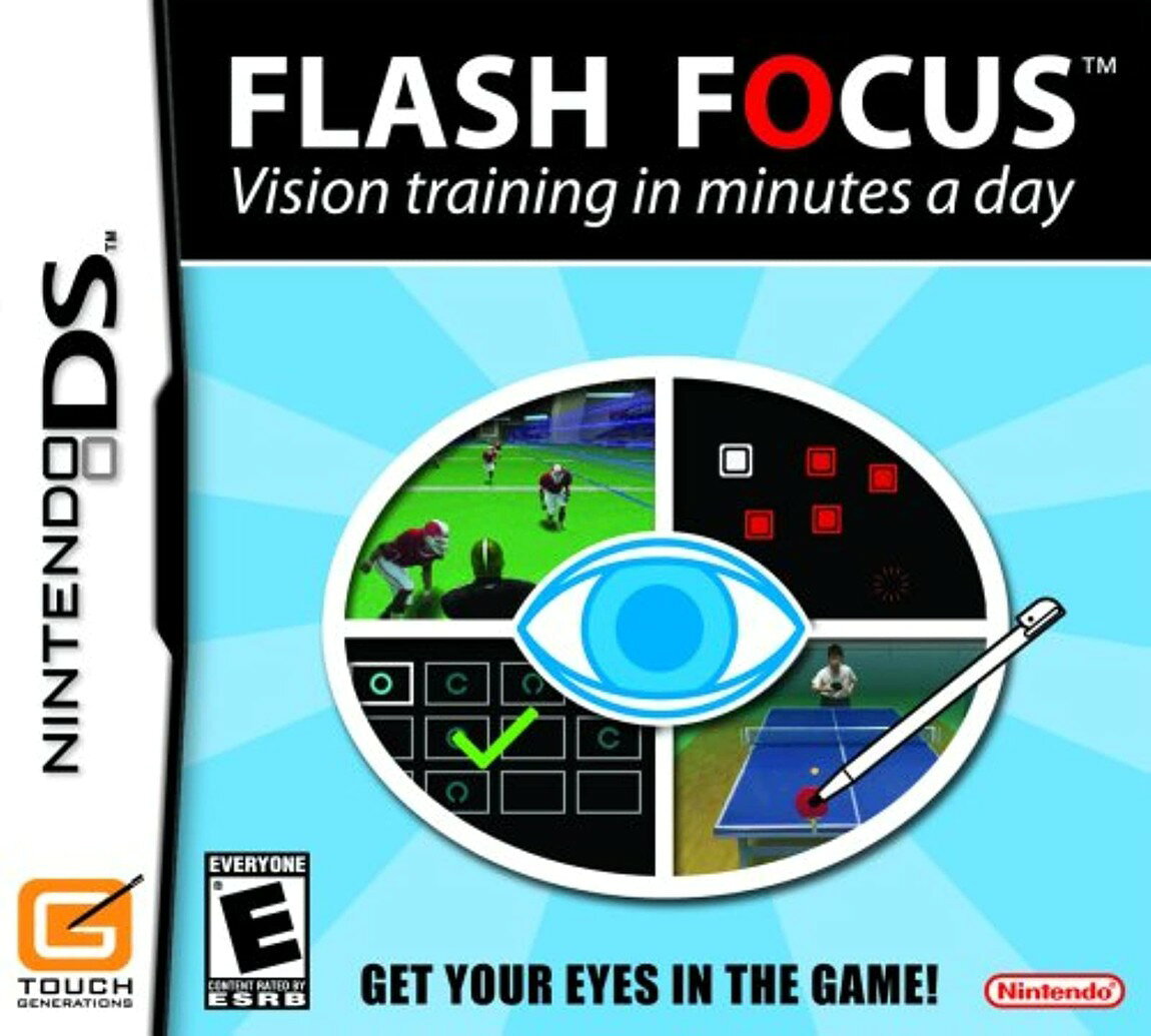 PRODUCT DETAILS 【商品情報】・商品名：Flash Focus: Vision Training In Minutes a Day - Nintendo DS・対応機種：ニンテンドーDS（DS）・仕様：北米版（NTSC-U/C）・言語：英語【コンディション】・新品未開封の海外直輸入品です。・パッケージに輸送によるスレ・小傷がある場合があります。 ■ 北米版ゲームについてのご注意（必ずお読みください） 【北米版 ゲームについてのご注意】こちらの商品は、北米版（海外仕様）のゲームソフトです。・ニンテンドーDS（DS）本体はリージョンフリーのため、日本国内の本体でもプレイいただけます。・ゲーム内の表示および音声は、基本的に英語です。日本語には対応していない場合があります。・オンライン機能・ダウンロードコンテンツ等は、アカウントの地域により利用できない場合があります。・海外版であることを理由とした返品・交換はお受けできません。 ■ ご注意 ・掲載画像は実物に近い色味になるよう調整しておりますが、ご利用の環境により差異が生じる場合があります。・複数店舗で在庫を共有しているため、ご注文後に在庫切れとなる場合がございます。・海外倉庫からのお取り寄せのため、発送までに数日〜2〜3週間程度かかる場合があります。 ■ 納期についてお届けの目安を必ずご確認ください。 ご注意 海外からの輸入品となります。海外輸送のため、外箱に軽微なスレ等がある場合がございますが、商品本体には影響ございません。 ※在庫状況は仕入先の在庫情報をもとに出来る限り正確に表示しておりますが、取寄せ商品のため、タイミングによりご注文後に欠品・キャンセルとなる場合がございます。