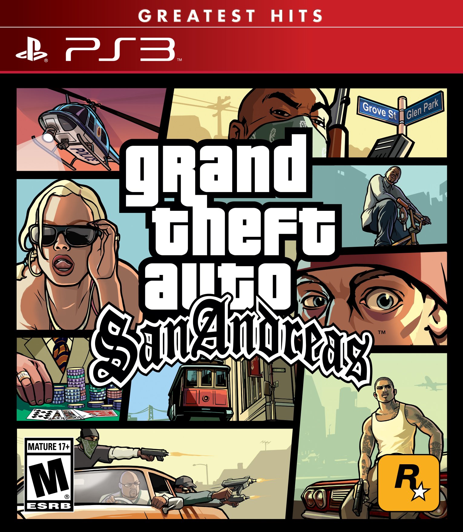 PRODUCT DETAILS 【商品情報】・商品名：Grand Theft Auto: San Andreas - PlayStation 3・対応機種：PlayStation 3（PS3）・仕様：北米版（NTSC-U/C）・言語：英語【コンディション】・海外直輸入品です。・パッケージに輸送によるスレ・小傷がある場合があります。 ■ 北米版ゲームについてのご注意（必ずお読みください） 【北米版 ゲームについてのご注意】こちらの商品は、北米版（海外仕様）のゲームソフトです。・PS3のゲームディスクはリージョンフリーのため、日本国内のPS3本体でもプレイいただけます。・ゲーム内の表示および音声は英語です。日本語には対応しておりません。・追加コンテンツ（DLC）やオンライン機能のご利用には、北米（海外）アカウントが必要となる場合があります。・一部のタイトルでは、お手持ちの本体・環境により正常に動作しない場合があります。・海外版であることを理由とした返品・交換はお受けできません。 ■ ご注意 ・掲載画像は実物に近い色味になるよう調整しておりますが、ご利用の環境により差異が生じる場合があります。・複数店舗で在庫を共有しているため、ご注文後に在庫切れとなる場合がございます。・海外倉庫からのお取り寄せのため、発送までに数日〜2〜3週間程度かかる場合があります。 ■ 納期についてお届けの目安を必ずご確認ください。 ご注意 海外からの輸入品となります。海外輸送のため、外箱に軽微なスレ等がある場合がございますが、商品本体には影響ございません。 ※在庫状況は仕入先の在庫情報をもとに出来る限り正確に表示しておりますが、取寄せ商品のため、タイミングによりご注文後に欠品・キャンセルとなる場合がございます。