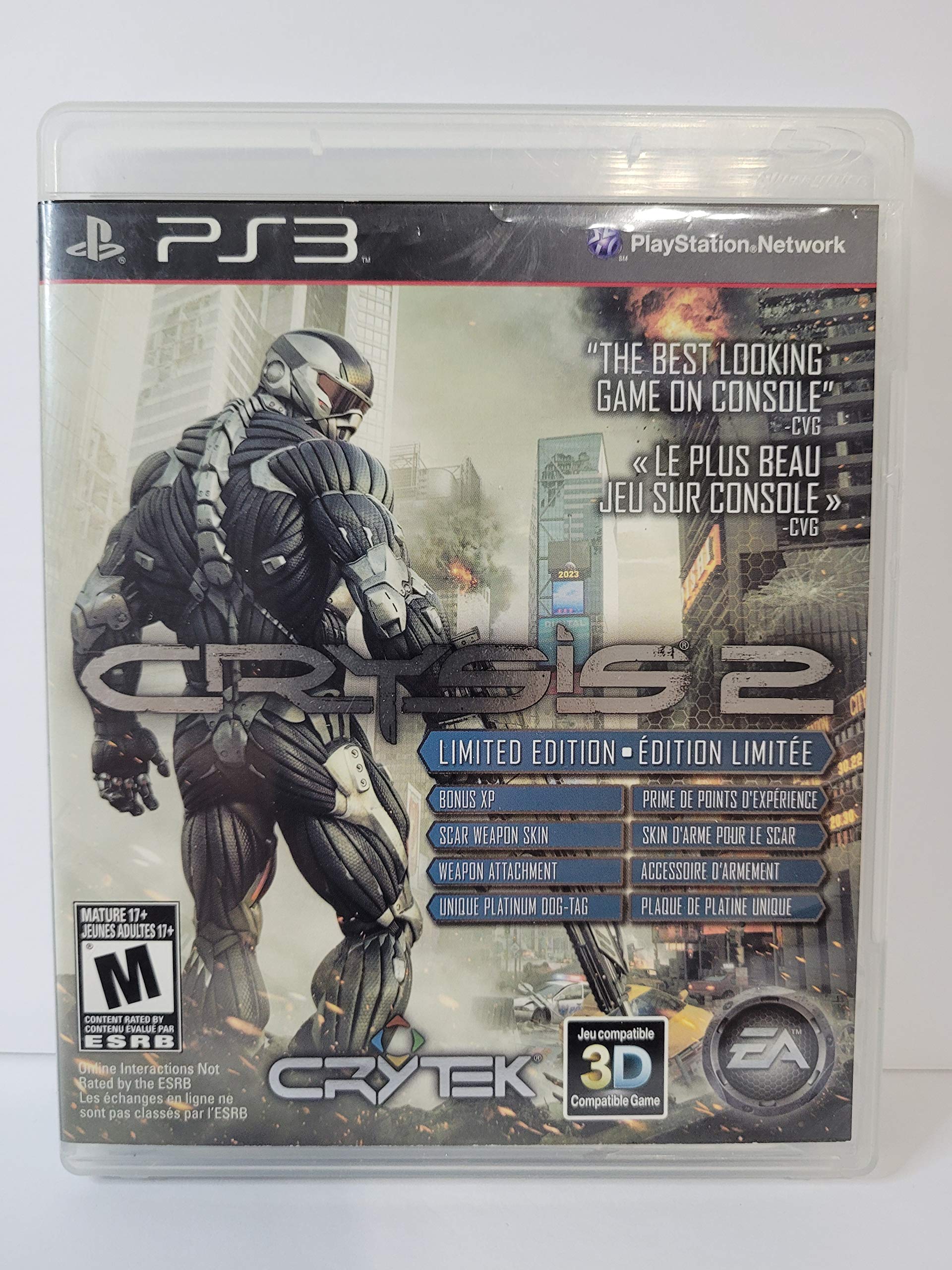 CRYSIS 2 - Limited Edition 北米版 PS3 プレイステーション3 海外版ソフト