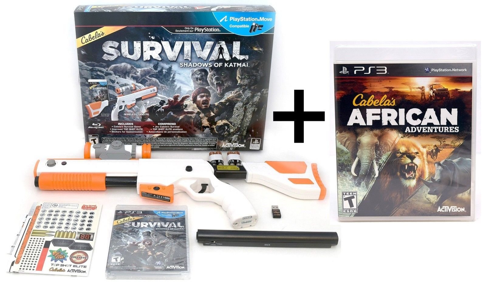 PRODUCT DETAILS 【商品情報】・商品名：PS3 Cabela's BUNDLE Shadows of Katmai + African Adventures Video Game Hunt・対応機種：PlayStation 3（PS3）・仕様：北米版（NTSC-U/C）・言語：英語【コンディション】・海外直輸入品です。・パッケージに輸送によるスレ・小傷がある場合があります。 ■ 北米版ゲームについてのご注意（必ずお読みください） 【北米版 ゲームについてのご注意】こちらの商品は、北米版（海外仕様）のゲームソフトです。・PS3のゲームディスクはリージョンフリーのため、日本国内のPS3本体でもプレイいただけます。・ゲーム内の表示および音声は英語です。日本語には対応しておりません。・追加コンテンツ（DLC）やオンライン機能のご利用には、北米（海外）アカウントが必要となる場合があります。・一部のタイトルでは、お手持ちの本体・環境により正常に動作しない場合があります。・海外版であることを理由とした返品・交換はお受けできません。 ■ ご注意 ・掲載画像は実物に近い色味になるよう調整しておりますが、ご利用の環境により差異が生じる場合があります。・複数店舗で在庫を共有しているため、ご注文後に在庫切れとなる場合がございます。・海外倉庫からのお取り寄せのため、発送までに数日〜2〜3週間程度かかる場合があります。 ■ 納期についてお届けの目安を必ずご確認ください。 ご注意 海外からの輸入品となります。海外輸送のため、外箱に軽微なスレ等がある場合がございますが、商品本体には影響ございません。 ※在庫状況は仕入先の在庫情報をもとに出来る限り正確に表示しておりますが、取寄せ商品のため、タイミングによりご注文後に欠品・キャンセルとなる場合がございます。