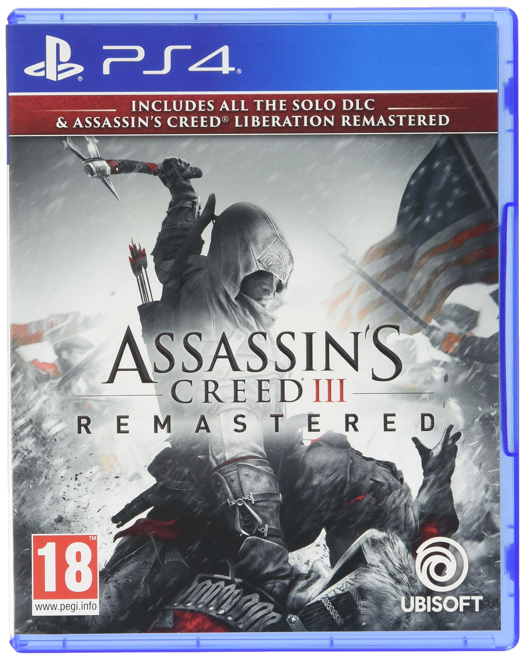 PRODUCT DETAILS 【商品情報】・商品名：Assassin's Creed III Remastered & Liberation Remastered PS4・対応機種：PlayStation 4（PS4）・仕様：北米版（NTSC-U/C）・言語：英語【コンディション】・海外直輸入品です。・パッケージに輸送によるスレ・小傷がある場合があります。 ■ 北米版ゲームについてのご注意（必ずお読みください） 【北米版 ゲームについてのご注意】こちらの商品は、北米版（海外仕様）のゲームソフトです。・PS4のゲームディスクはリージョンフリーのため、日本国内のPS4本体でもプレイいただけます。・ゲーム内の表示および音声は英語です。日本語には対応しておりません。・追加コンテンツ（DLC）やオンライン機能のご利用には、北米（海外）アカウントが必要となる場合があります。・一部のタイトルでは、お手持ちの本体・環境により正常に動作しない場合があります。・海外版であることを理由とした返品・交換はお受けできません。 ■ ご注意 ・掲載画像は実物に近い色味になるよう調整しておりますが、ご利用の環境により差異が生じる場合があります。・複数店舗で在庫を共有しているため、ご注文後に在庫切れとなる場合がございます。・海外倉庫からのお取り寄せのため、発送までに数日〜2〜3週間程度かかる場合があります。 ■ 納期についてお届けの目安を必ずご確認ください。 ご注意 海外からの輸入品となります。海外輸送のため、外箱に軽微なスレ等がある場合がございますが、商品本体には影響ございません。 ※在庫状況は仕入先の在庫情報をもとに出来る限り正確に表示しておりますが、取寄せ商品のため、タイミングによりご注文後に欠品・キャンセルとなる場合がございます。