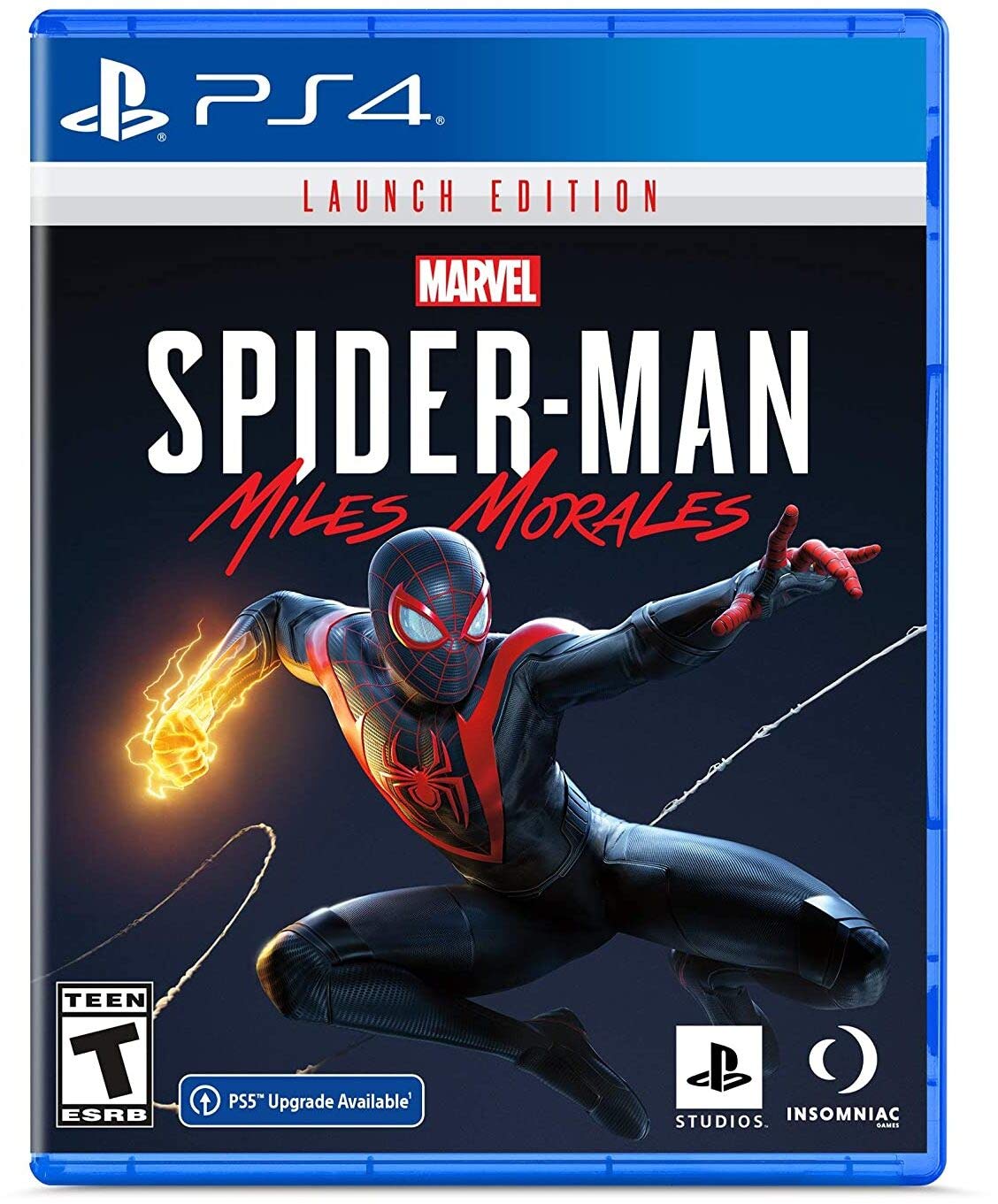 PRODUCT DETAILS 【商品情報】・商品名：Marvel's Spider-Man: Miles Morales Launch Edition - Playstation 4 - 4・対応機種：PlayStation 4（PS4）・仕様：北米版（NTSC-U/C）・言語：英語【コンディション】・海外直輸入品です。・パッケージに輸送によるスレ・小傷がある場合があります。 ■ 北米版ゲームについてのご注意（必ずお読みください） 【北米版 ゲームについてのご注意】こちらの商品は、北米版（海外仕様）のゲームソフトです。・PS4のゲームディスクはリージョンフリーのため、日本国内のPS4本体でもプレイいただけます。・ゲーム内の表示および音声は英語です。日本語には対応しておりません。・追加コンテンツ（DLC）やオンライン機能のご利用には、北米（海外）アカウントが必要となる場合があります。・一部のタイトルでは、お手持ちの本体・環境により正常に動作しない場合があります。・海外版であることを理由とした返品・交換はお受けできません。 ■ ご注意 ・掲載画像は実物に近い色味になるよう調整しておりますが、ご利用の環境により差異が生じる場合があります。・複数店舗で在庫を共有しているため、ご注文後に在庫切れとなる場合がございます。・海外倉庫からのお取り寄せのため、発送までに数日〜2〜3週間程度かかる場合があります。 ■ 納期についてお届けの目安を必ずご確認ください。 ご注意 海外からの輸入品となります。海外輸送のため、外箱に軽微なスレ等がある場合がございますが、商品本体には影響ございません。 ※在庫状況は仕入先の在庫情報をもとに出来る限り正確に表示しておりますが、取寄せ商品のため、タイミングによりご注文後に欠品・キャンセルとなる場合がございます。