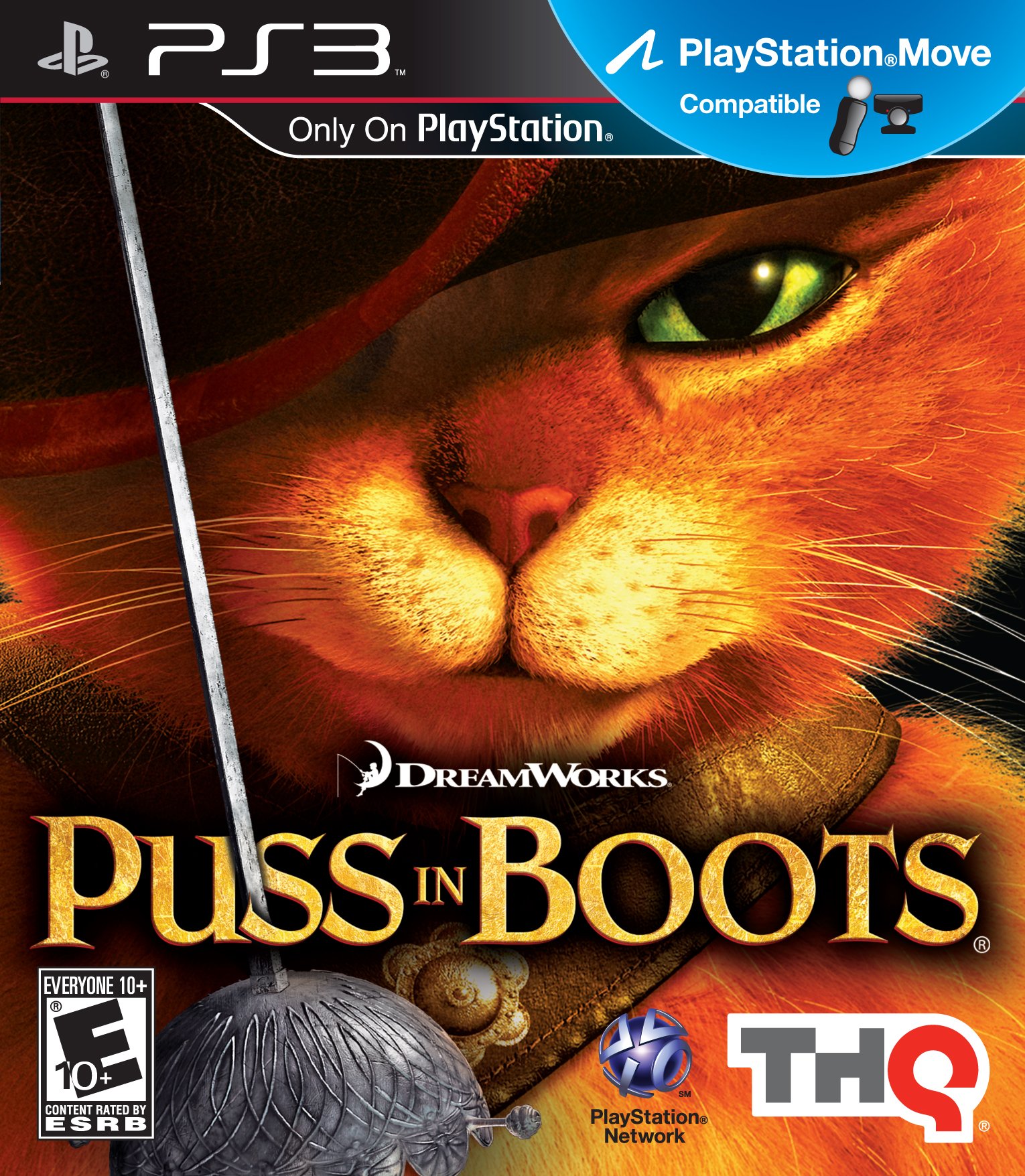 Puss in Boots: Move Compatible - PlayStation 3 北米版 PS3 プレイステーション3 海外版ソフト