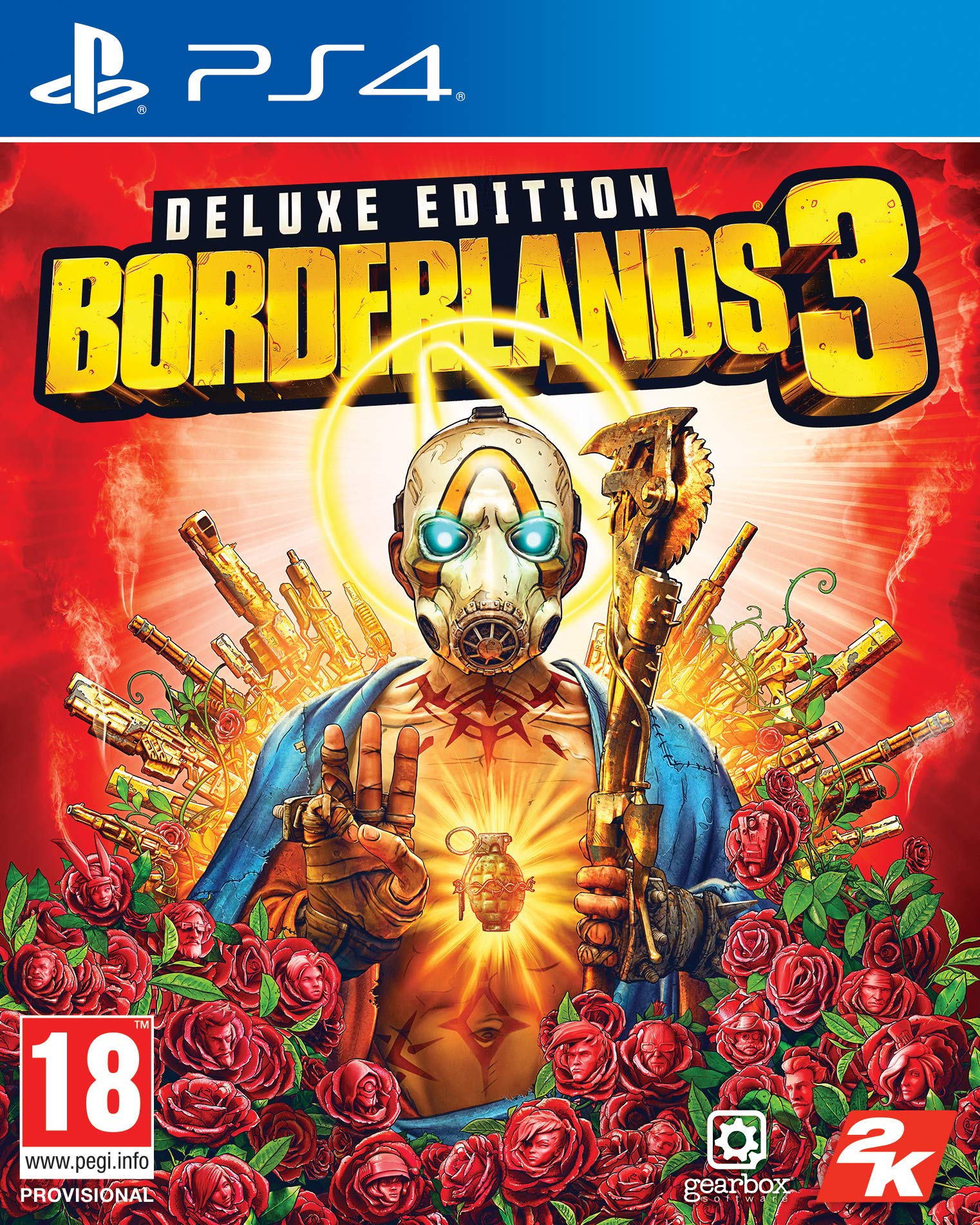 PRODUCT DETAILS 【商品情報】・商品名：Borderlands 3 Deluxe Edition (PS4)・対応機種：PlayStation 4（PS4）・仕様：北米版（NTSC-U/C）・言語：英語【コンディション】・海外直輸入品です。・パッケージに輸送によるスレ・小傷がある場合があります。 ■ 北米版ゲームについてのご注意（必ずお読みください） 【北米版 ゲームについてのご注意】こちらの商品は、北米版（海外仕様）のゲームソフトです。・PS4のゲームディスクはリージョンフリーのため、日本国内のPS4本体でもプレイいただけます。・ゲーム内の表示および音声は英語です。日本語には対応しておりません。・追加コンテンツ（DLC）やオンライン機能のご利用には、北米（海外）アカウントが必要となる場合があります。・一部のタイトルでは、お手持ちの本体・環境により正常に動作しない場合があります。・海外版であることを理由とした返品・交換はお受けできません。 ■ ご注意 ・掲載画像は実物に近い色味になるよう調整しておりますが、ご利用の環境により差異が生じる場合があります。・複数店舗で在庫を共有しているため、ご注文後に在庫切れとなる場合がございます。・海外倉庫からのお取り寄せのため、発送までに数日〜2〜3週間程度かかる場合があります。 ■ 納期についてお届けの目安を必ずご確認ください。 ご注意 海外からの輸入品となります。海外輸送のため、外箱に軽微なスレ等がある場合がございますが、商品本体には影響ございません。 ※在庫状況は仕入先の在庫情報をもとに出来る限り正確に表示しておりますが、取寄せ商品のため、タイミングによりご注文後に欠品・キャンセルとなる場合がございます。